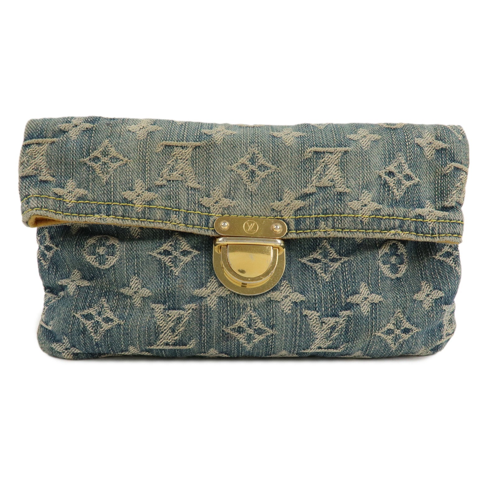 Louis-Vuitton-Monogram-Denim-Pochette-Plat-Pouch-M95007