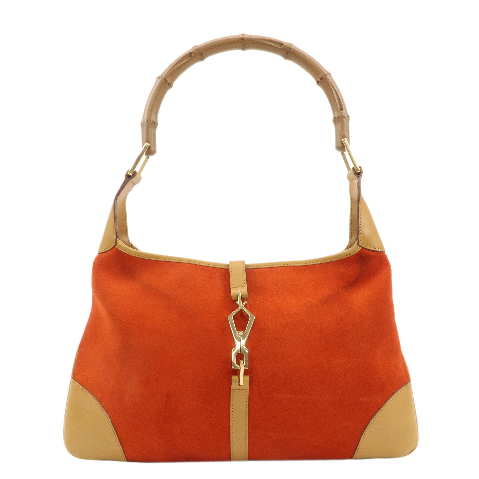 GUCCI-Bamboo-Suede-Leather-Shoulder-Bag-Orange-001.4060