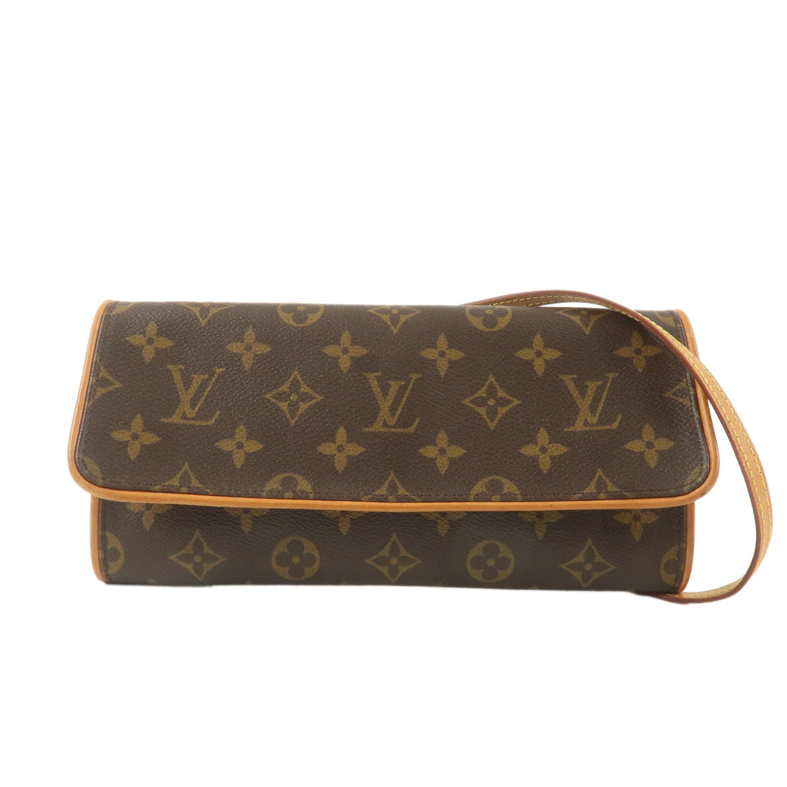 Louis-Vuitton-Monogram-Pochette-Twin-GM-2Way-Bag-Brown-M51852