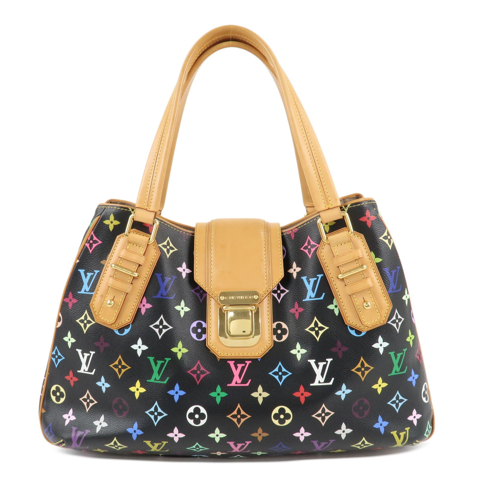 Louis-Vuitton-Monogram-Multicolor-Greet-Hand-Bag-Noir-M93555