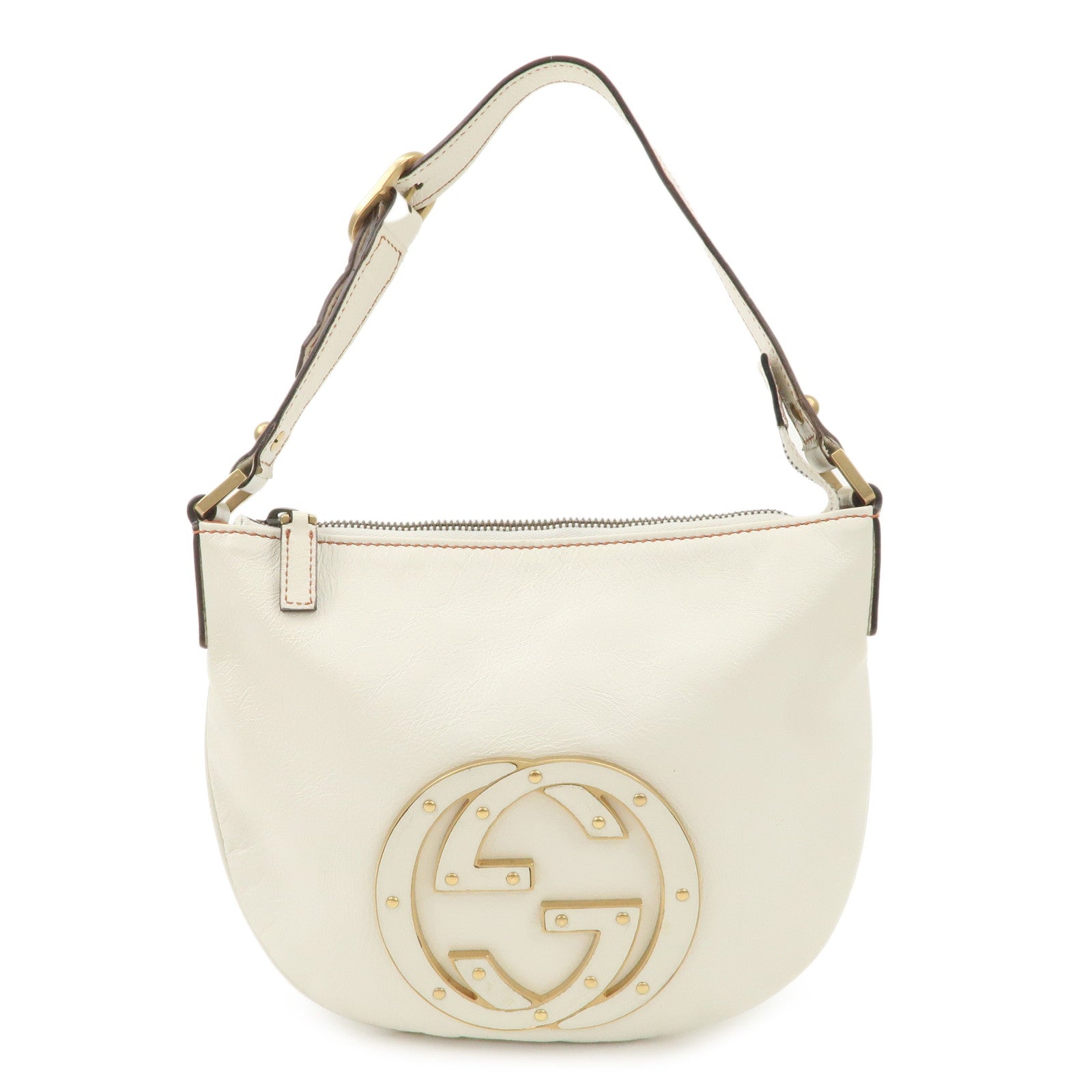 GUCCI-Blondie-Leather-Shoulder-Bag-GG-Logo-White-121552