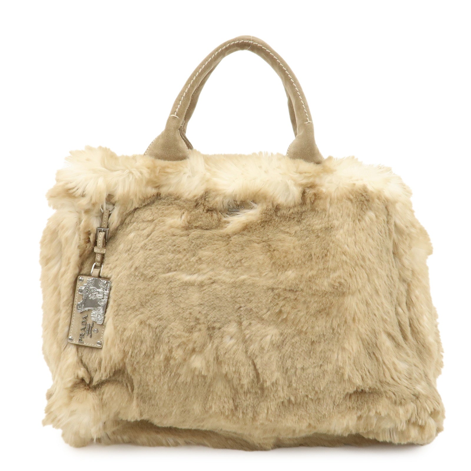 PRADA-Eco-Lapin-Fur-Suede-Canapa-Large-Tote-Bag-Beige-BN1918