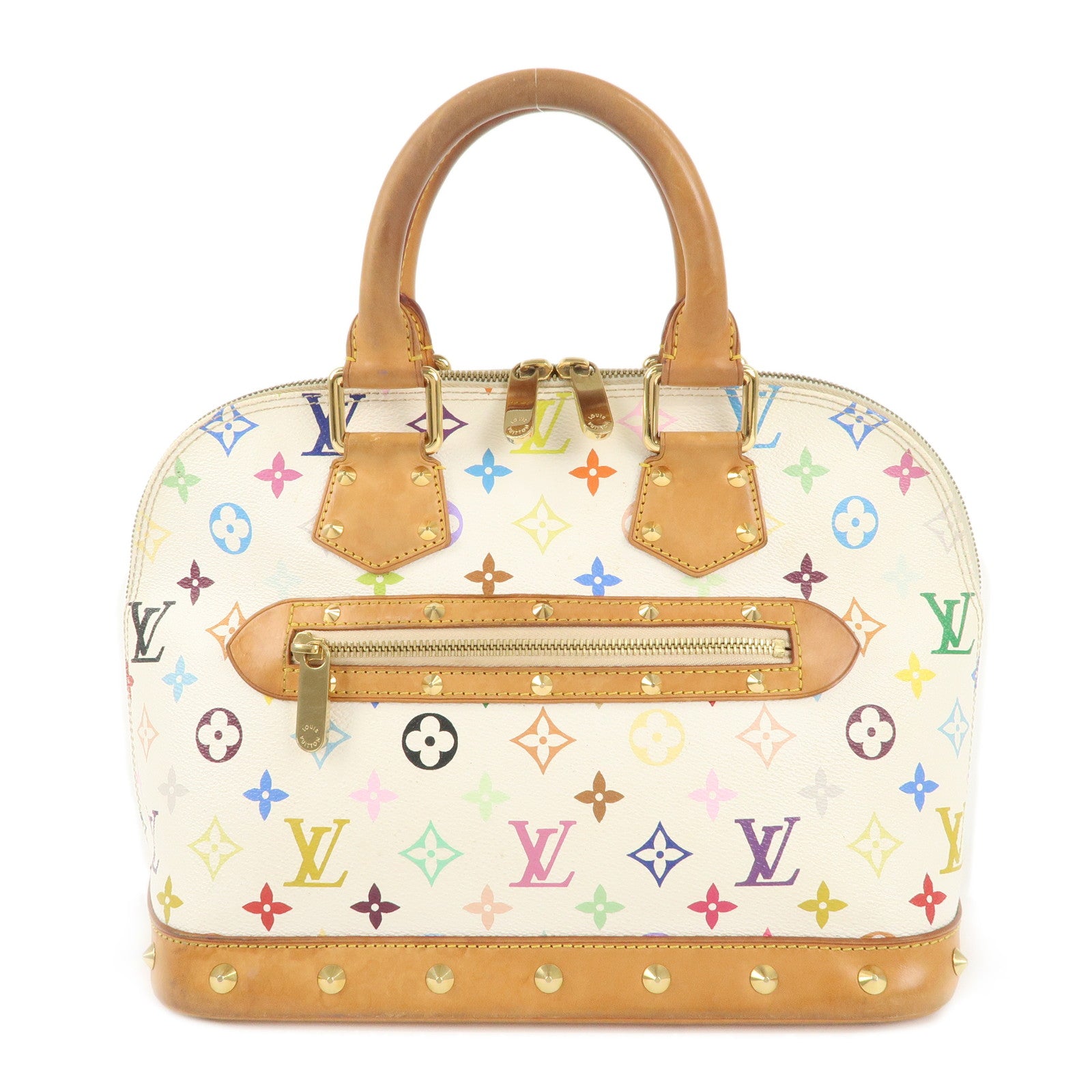 Louis-Vuitton-Monogram-Multi-Color-Alma-PM-Hand-Bag-Blanc-M92647