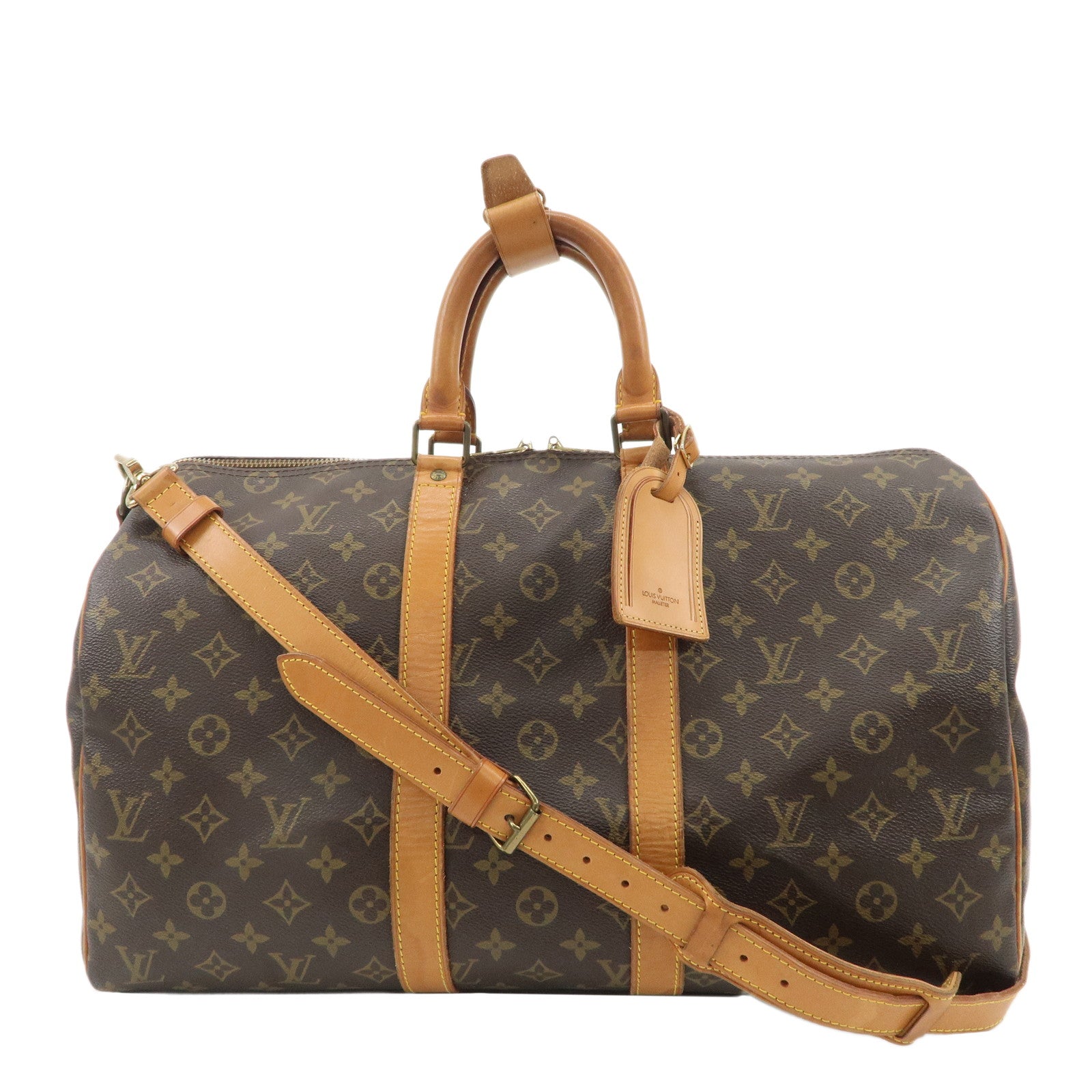 Louis-Vuitton-Monogram-Keep-All-Bandouliere-45-Boston-Bag-M41418