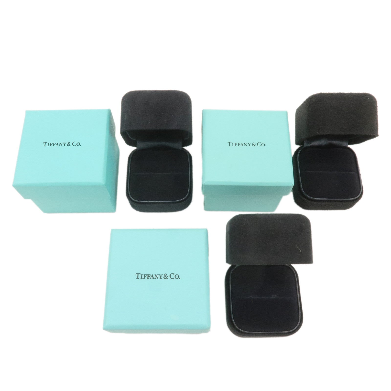 Tiffany&Co. Set of 3 Jewelry Box Ring Box Tiffany Blue