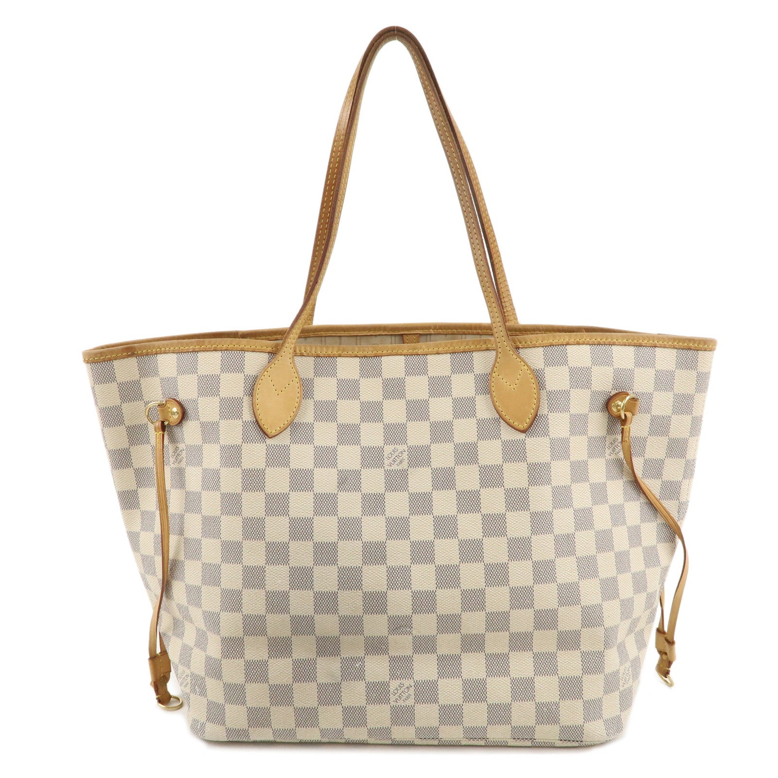 Louis-Vuitton-Damier-Azur-Neverfull-MM-Tote-Bag-Hand-Bag-N51107