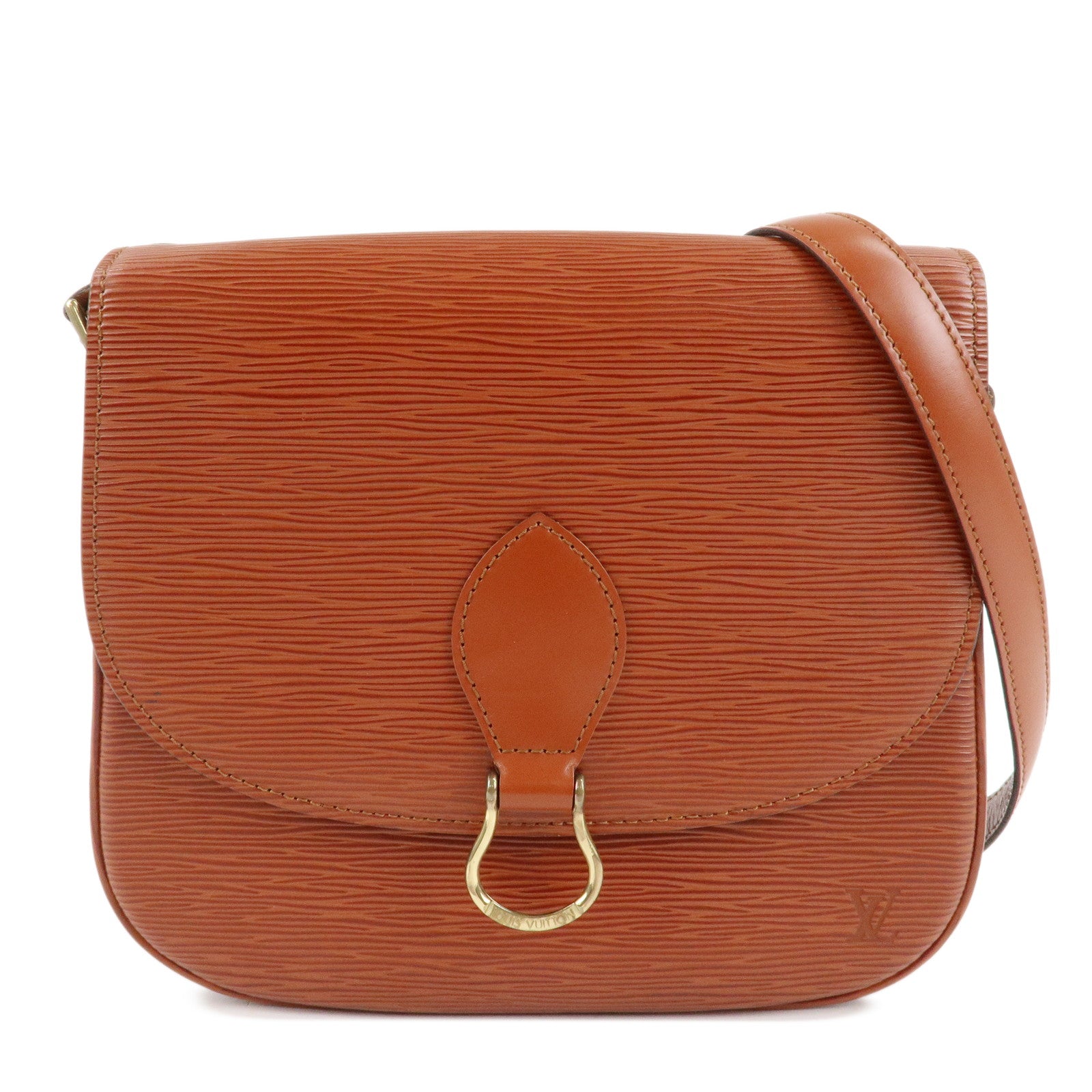 Louis-Vuitton-Epi-Saint-Cloud-Shoulder-Bag-Kenya-Brown-M52193