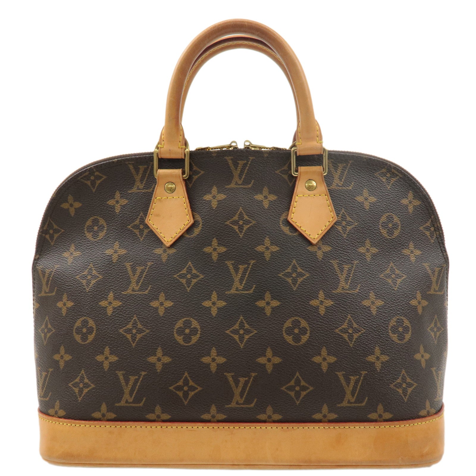 Louis Vuitton Monogram Alma Hand Bag Brown M51130