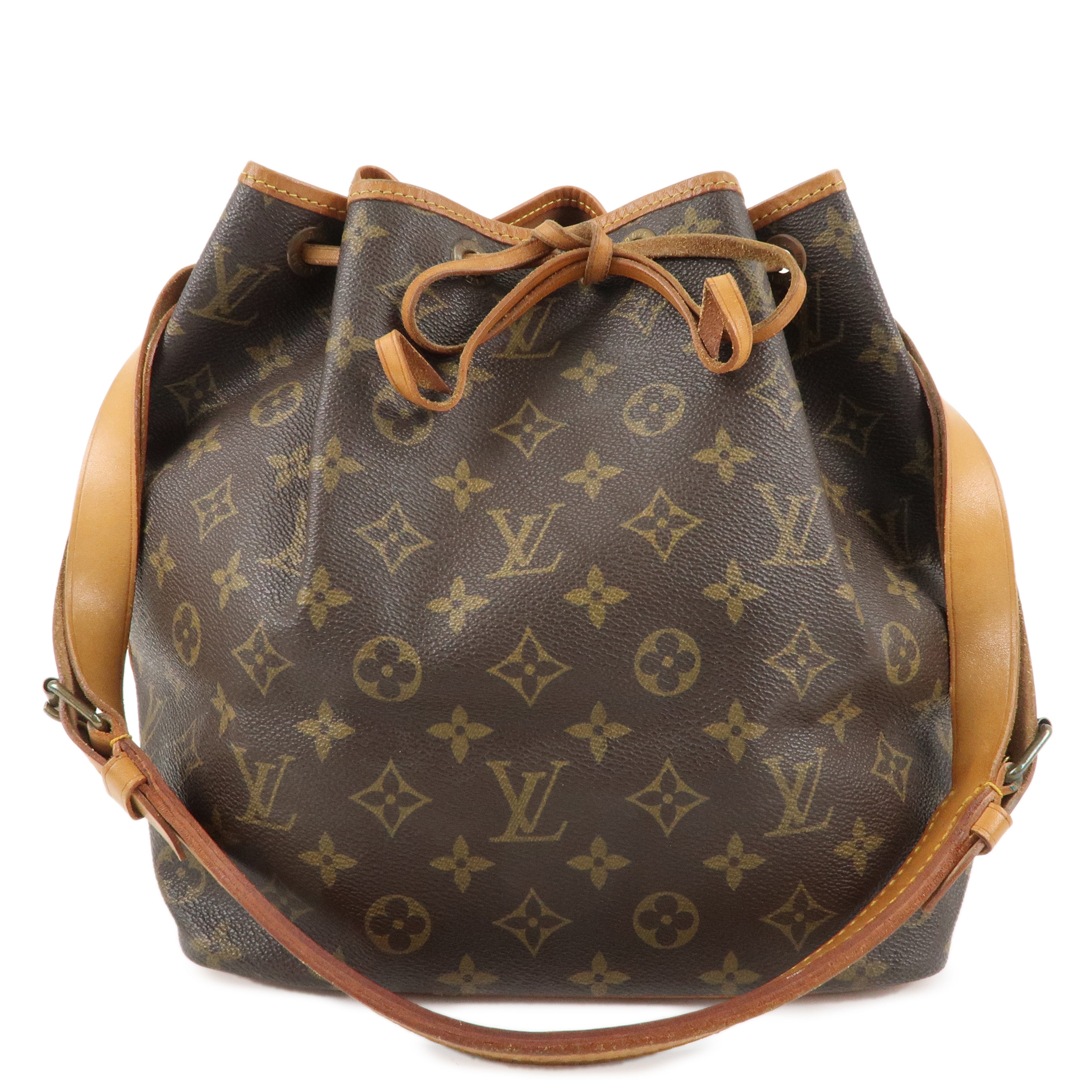 Louis Vuitton Monogram Petit Noe Shoulder Bag Brown M42226