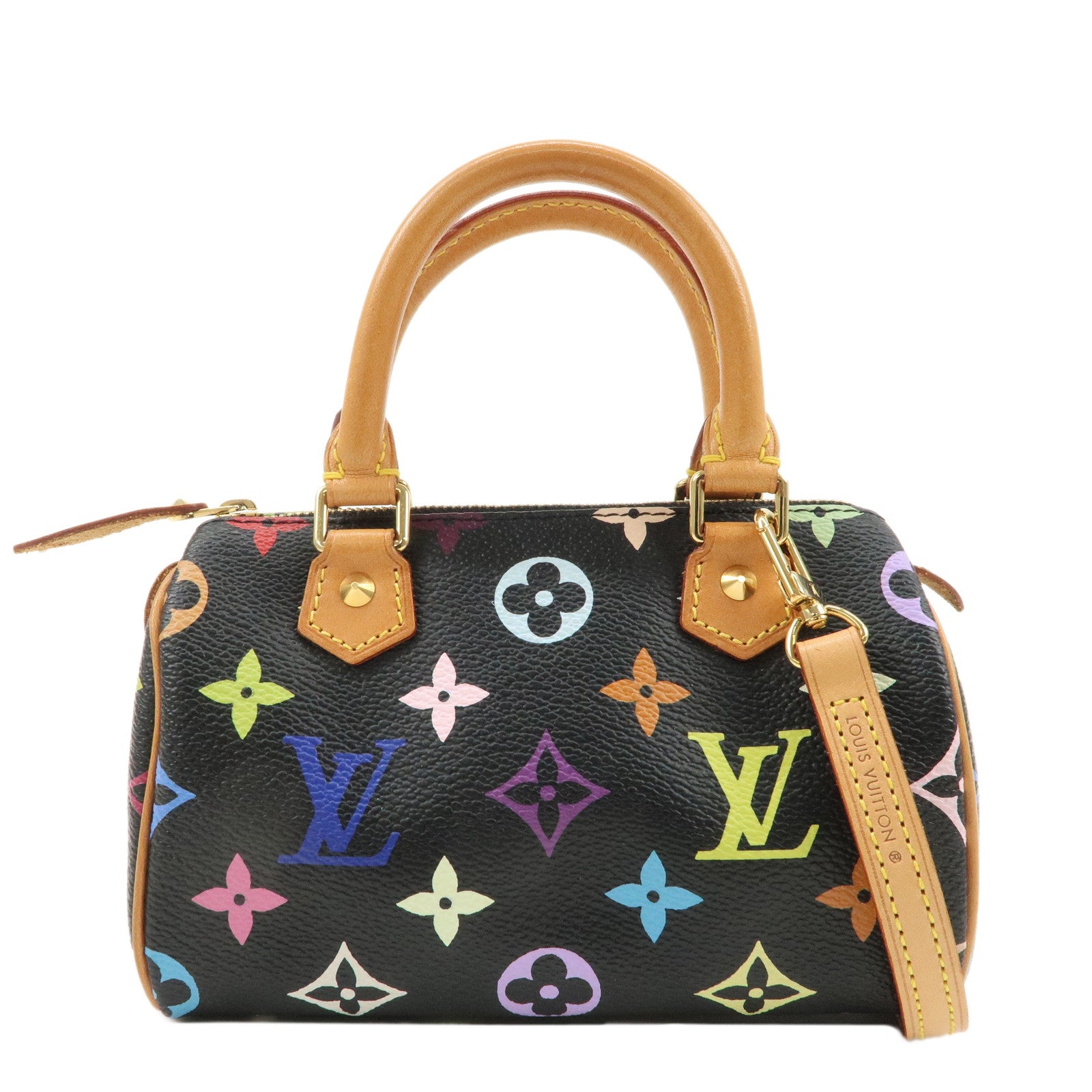 Louis-Vuitton-Monogram-Mini-Speedy-Hand-Bag-&-Strap-J00145-M92644