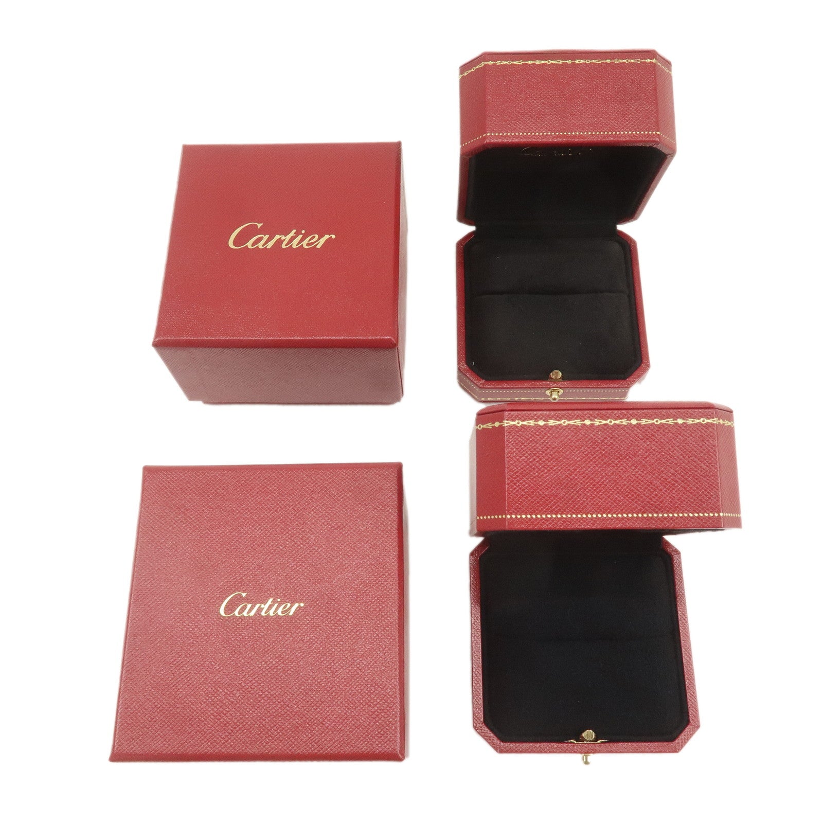 Cartier Set of 2 Ring Box Display Box Jewelry Box For Ring