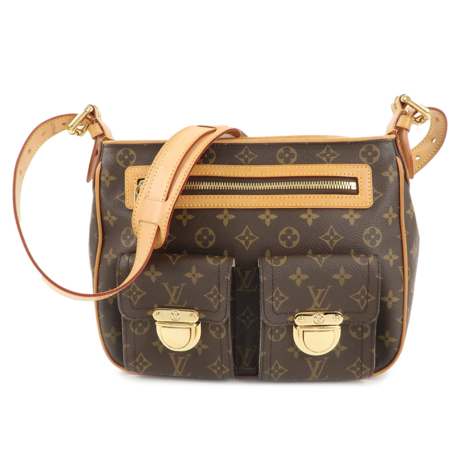 Louis-Vuitton-Monogram-Hudson-GM-Shoulder-Bag-Brown-M40045