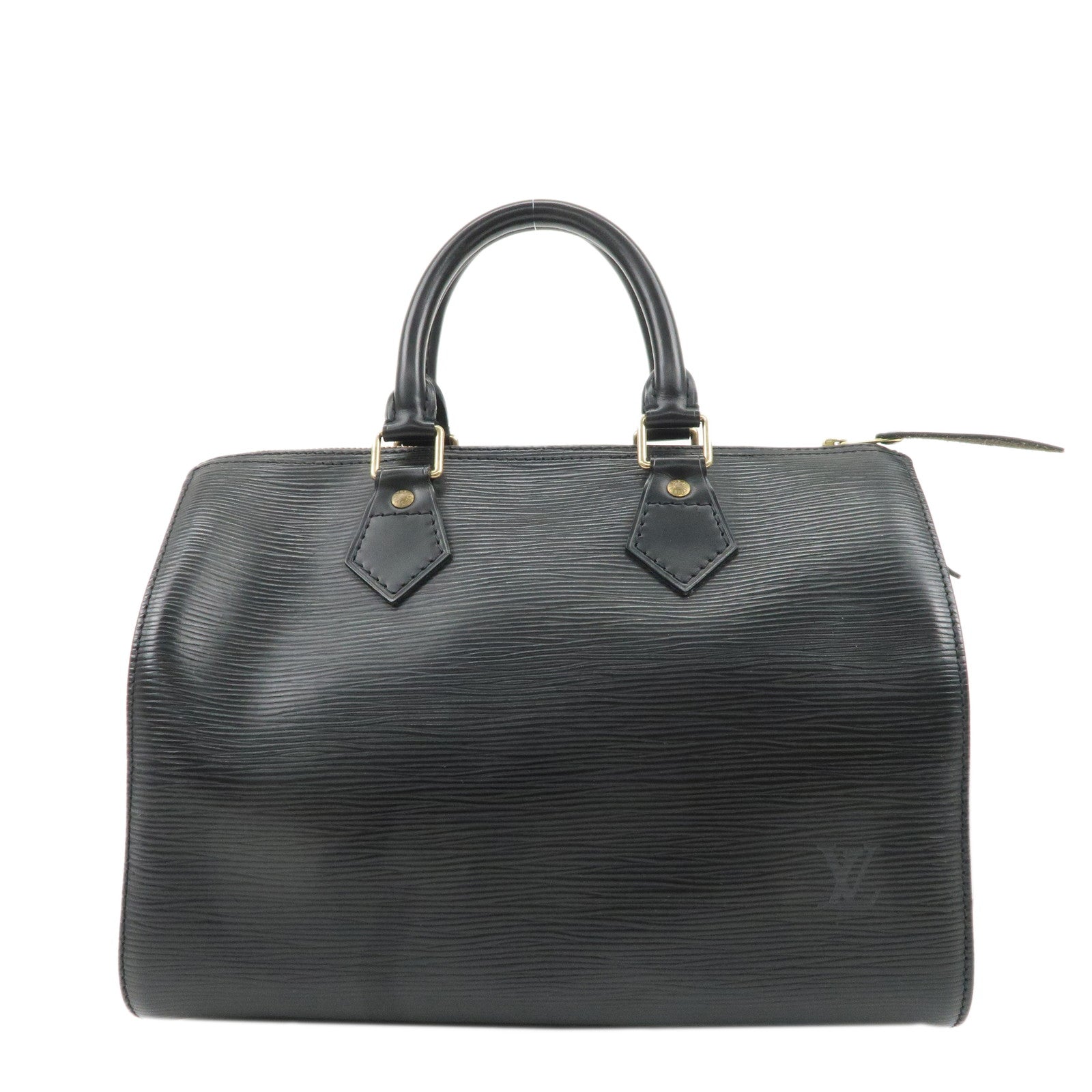 Louis-Vuitton-Epi-Speedy-25-Boston-Bag-Hand-Bag-Noir-Black-M43012