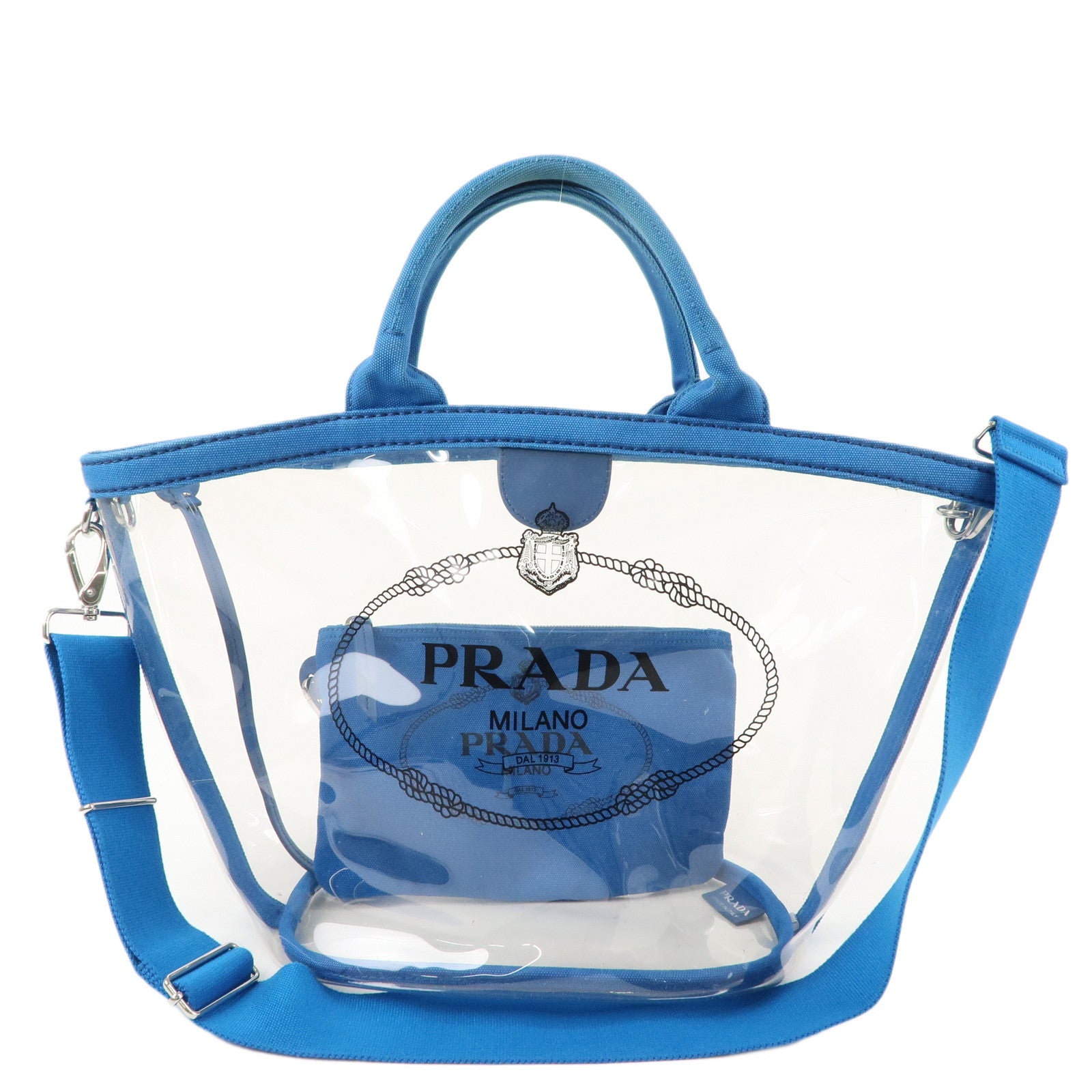 PRADA-Canapa-Plex-Vinyl-Canvas-2Way-Tote-Bag-Blue-1GB1872