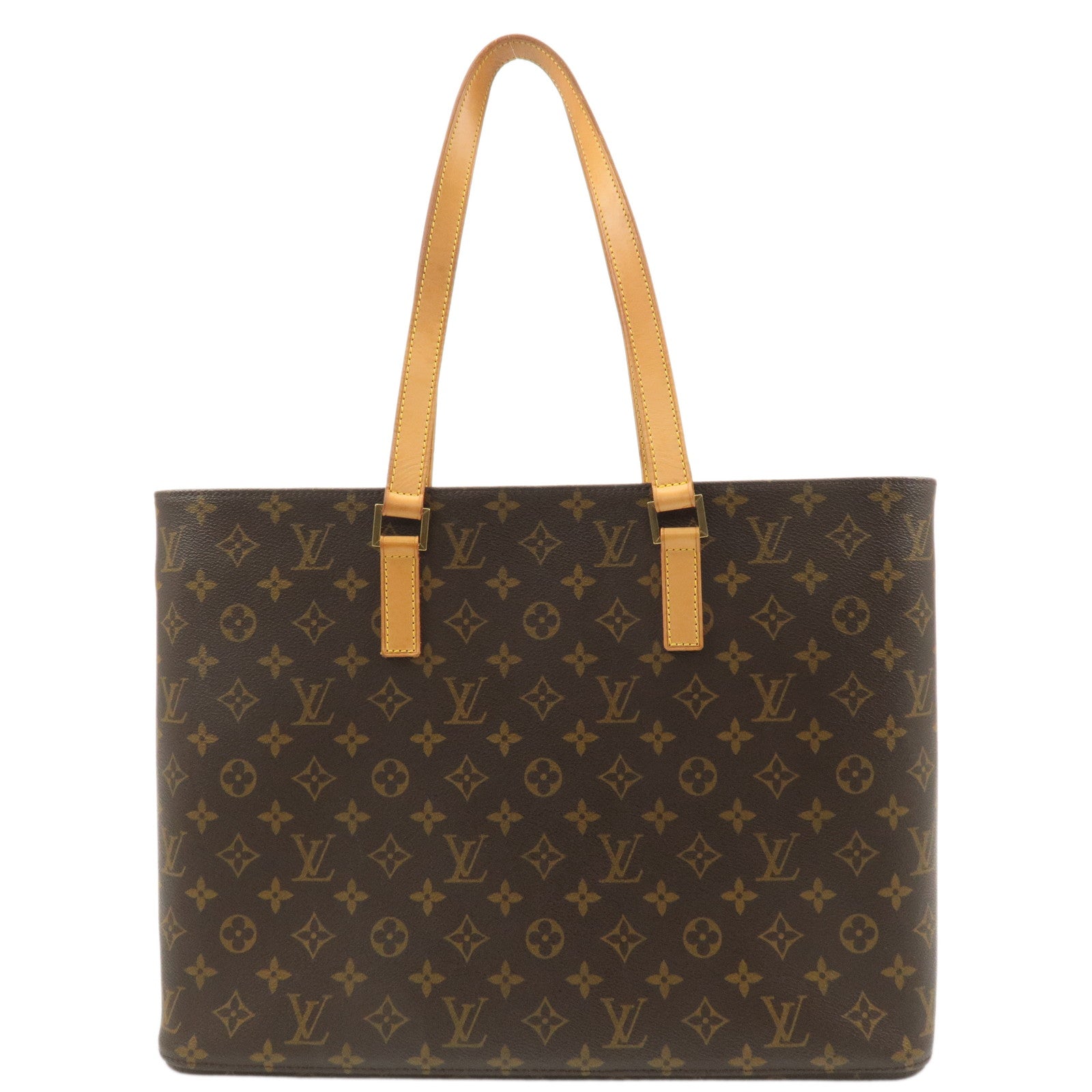 Louis-Vuitton-Monogram-Luco-Tote-Bag-Hand-Bag-Brown-M51155