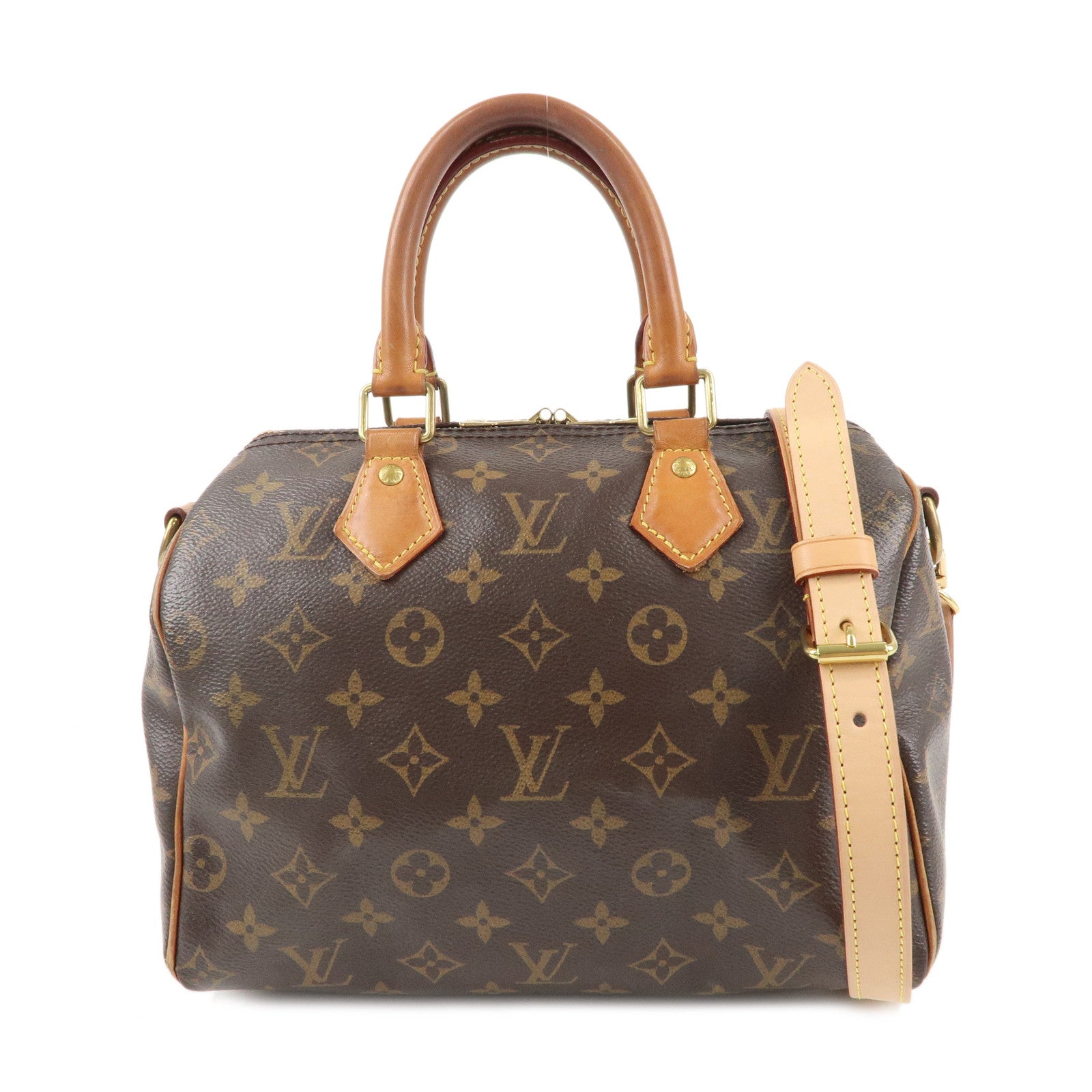 Louis Vuitton Monogram Speedy Bandouliere 25 Brown M41113