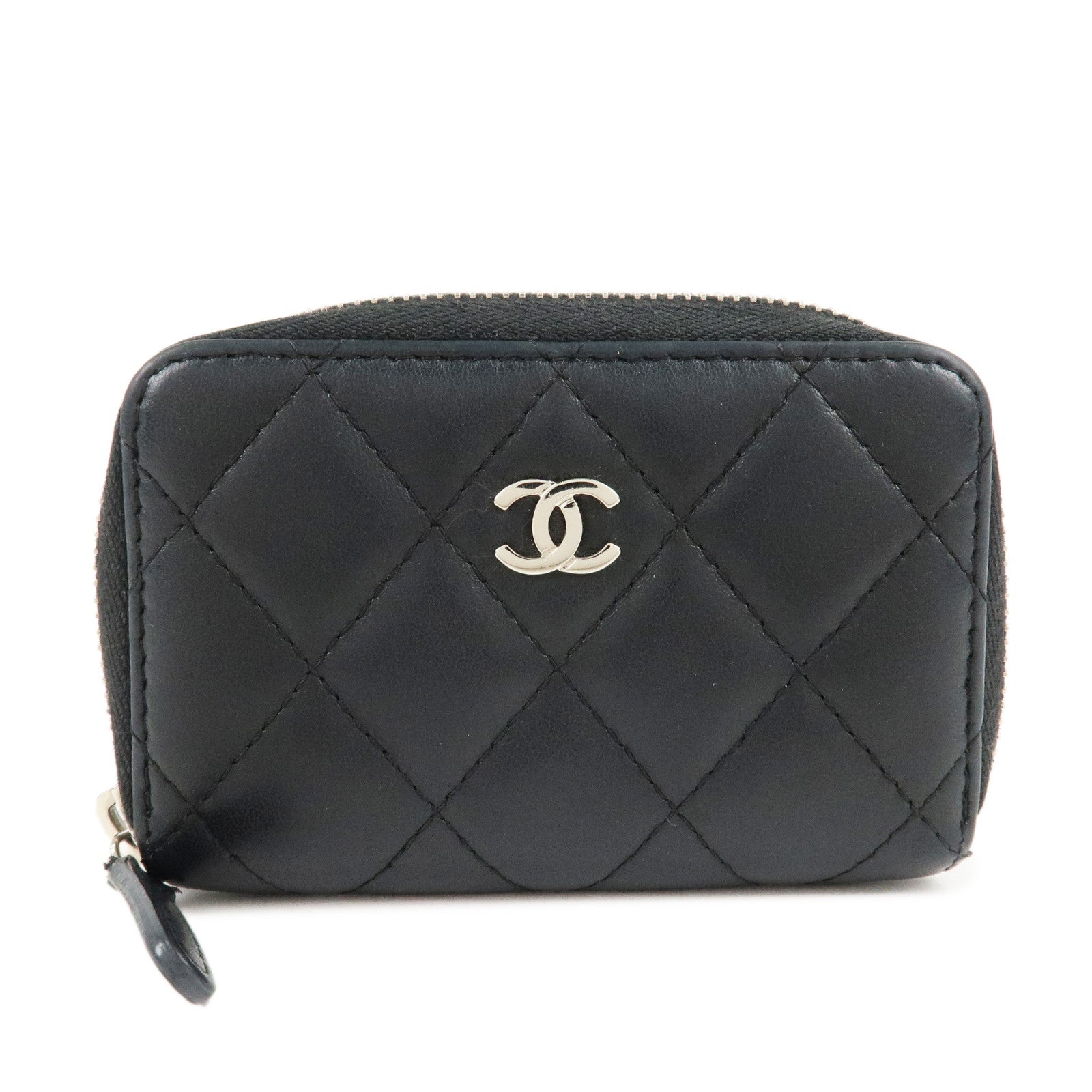 CHANEL-COCO-Mark-Matelasse-Lamb-Skin-Coin-Case-Black-AP0216