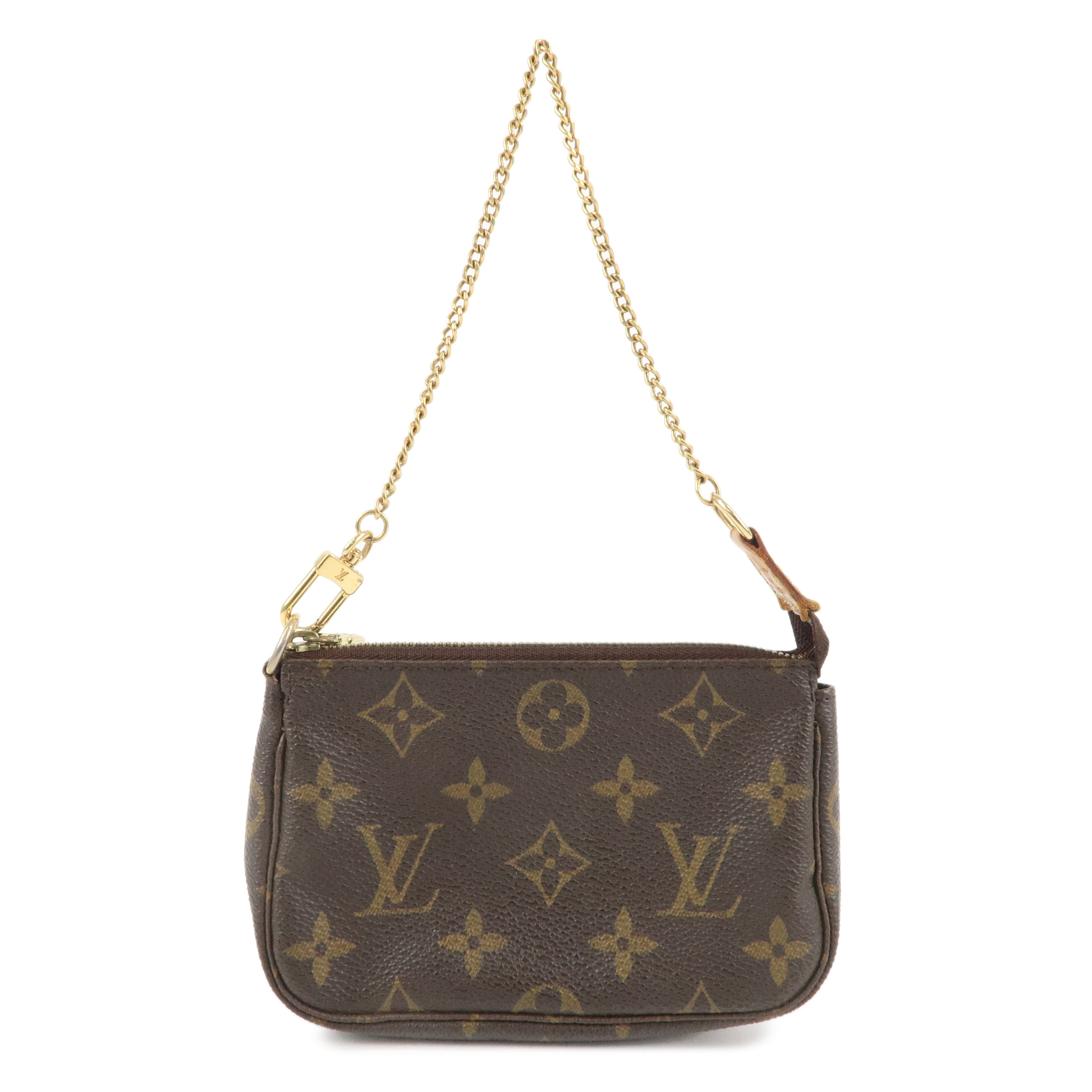 Louis Vuitton Monogram Mini Pochette Accessoires Brown M58009