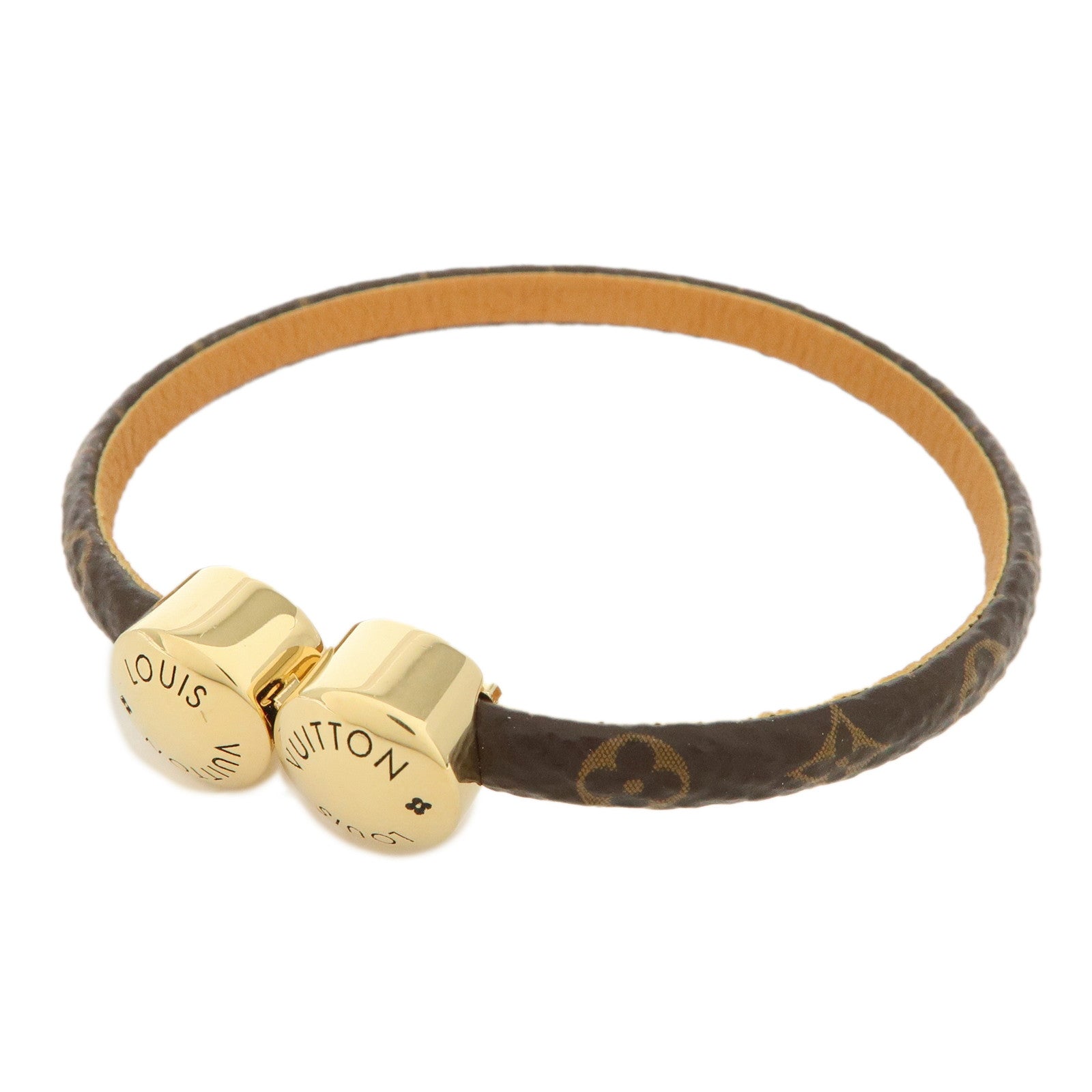 Louis-Vuitton-Monogram-Bracelet-Historic-Mini-17-Brown-M6407