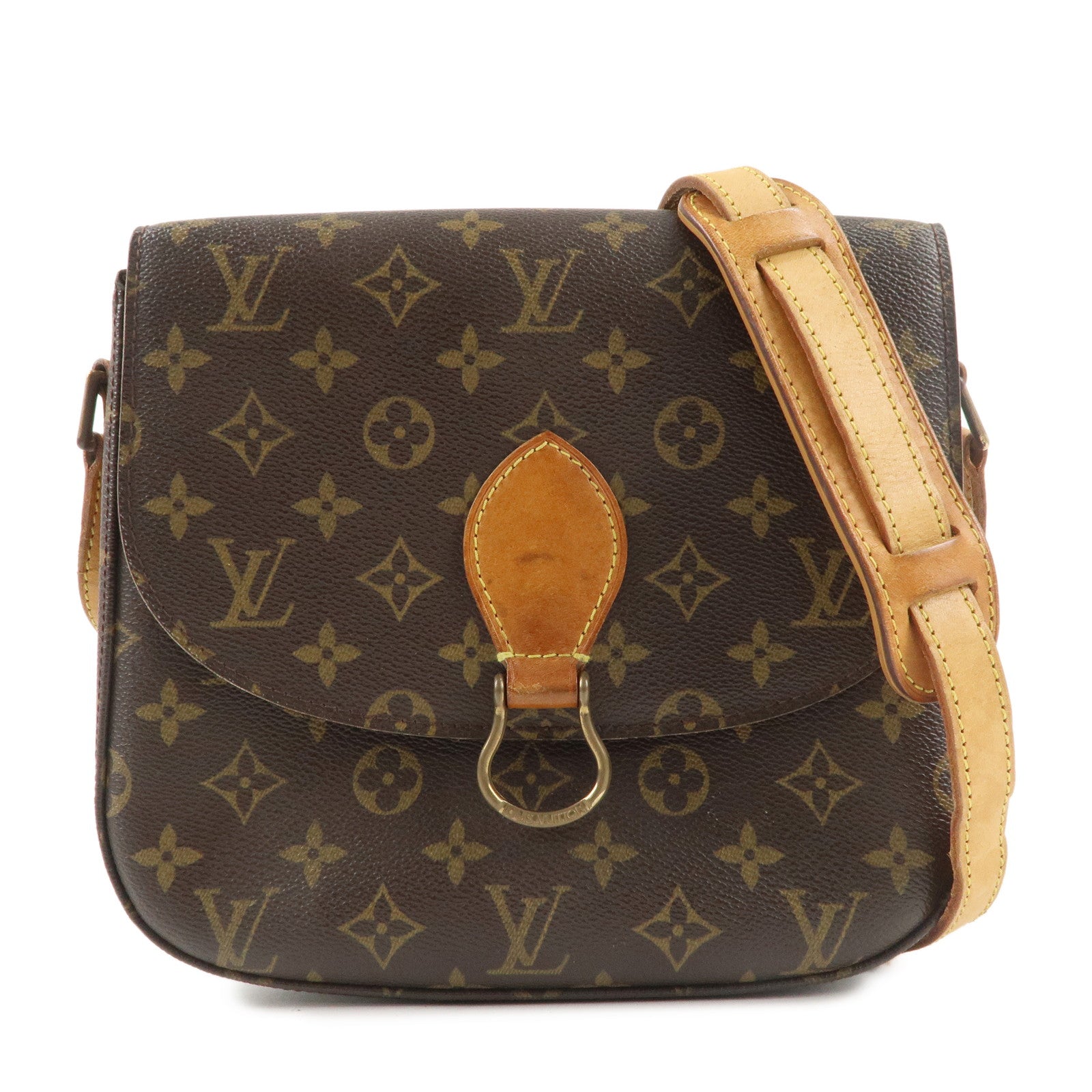 Louis Vuitton Monogram Saint Cloud GM Shoulder Bag Brown M51242