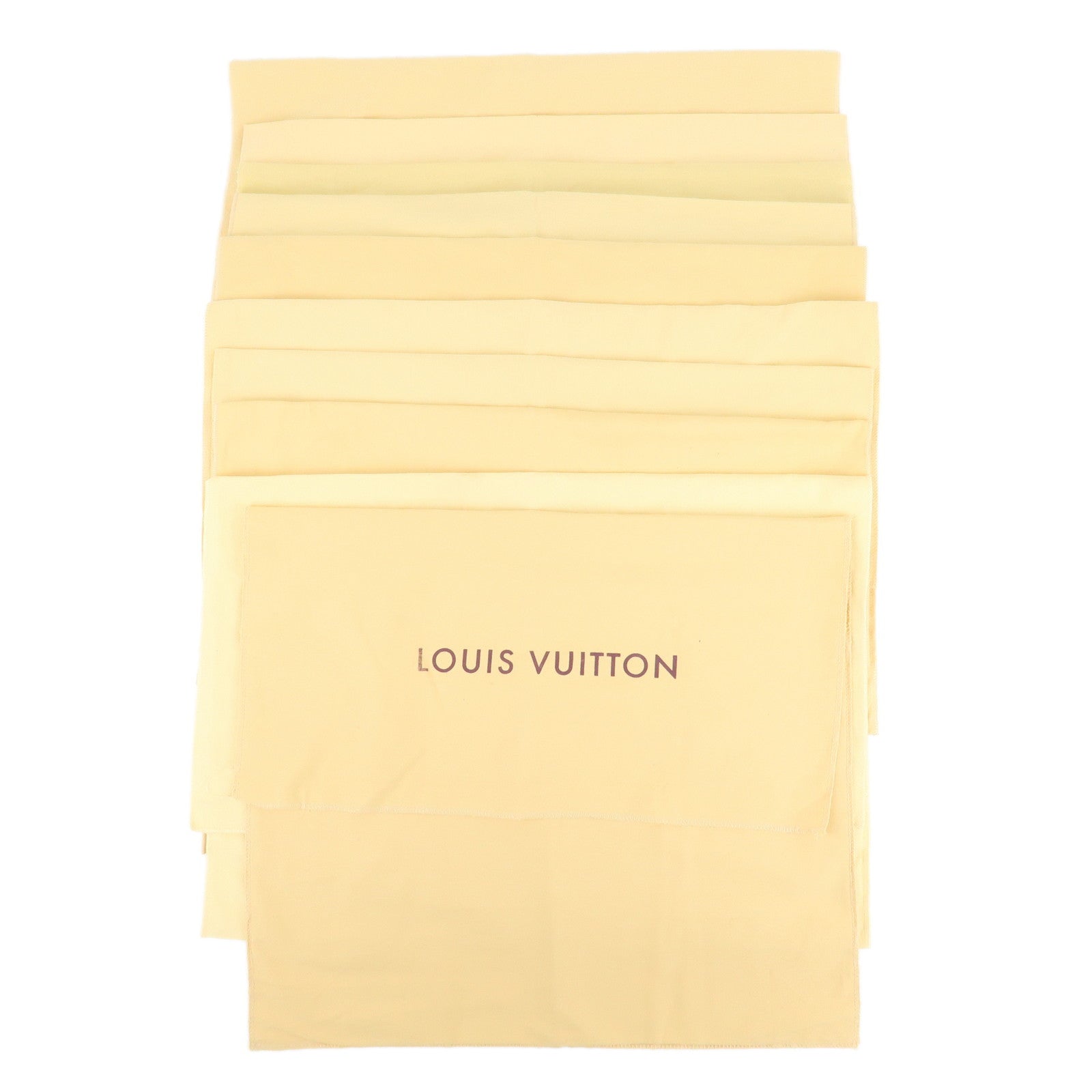 Louis-Vuitton-Set-Of-10-Dust-Bag-Flap-Style-Beige