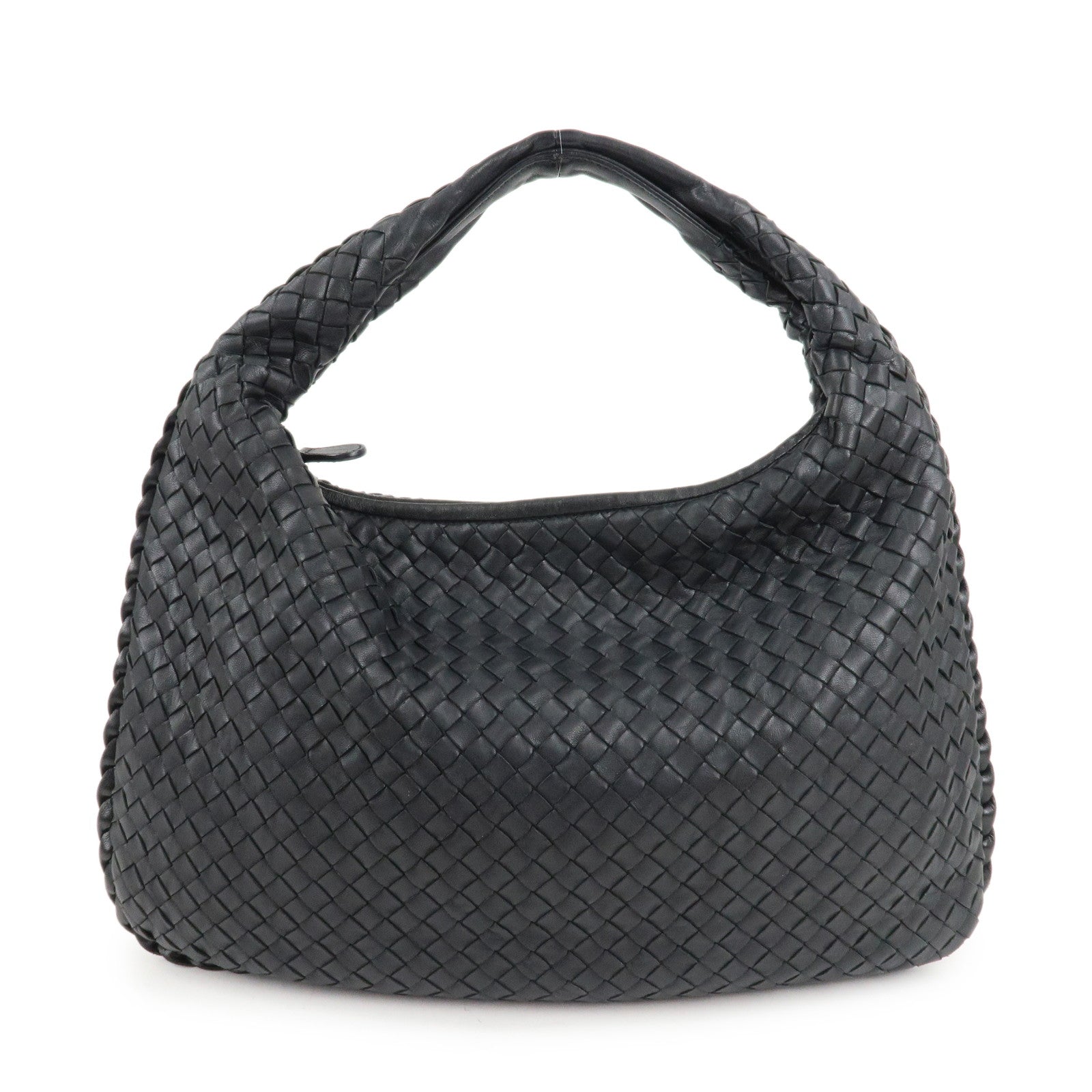 BOTTEGA-VENETA-Hobo-Intrecciato-Leather-Shoulder-Bag-115653