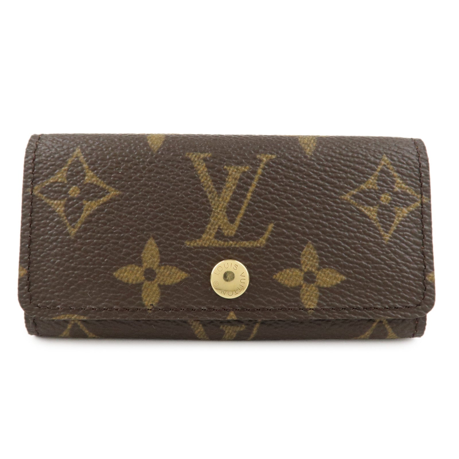 Louis-Vuitton-Monogram-Multicles-4-Key-Case-Brown-M69517