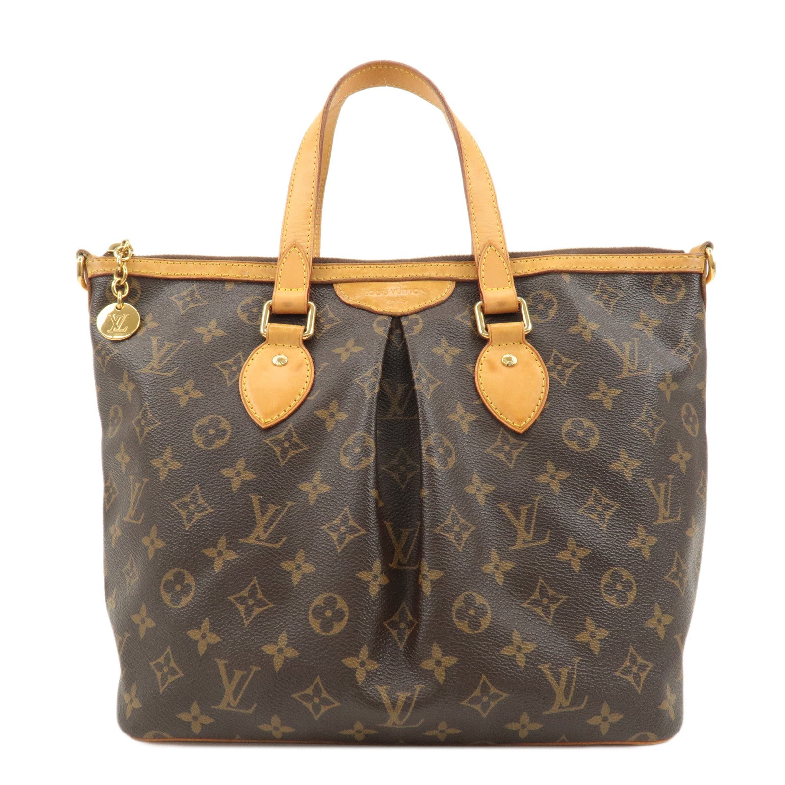 Louis Vuitton Monogram Palermo PM 2Way Hand Bag Brown M40145