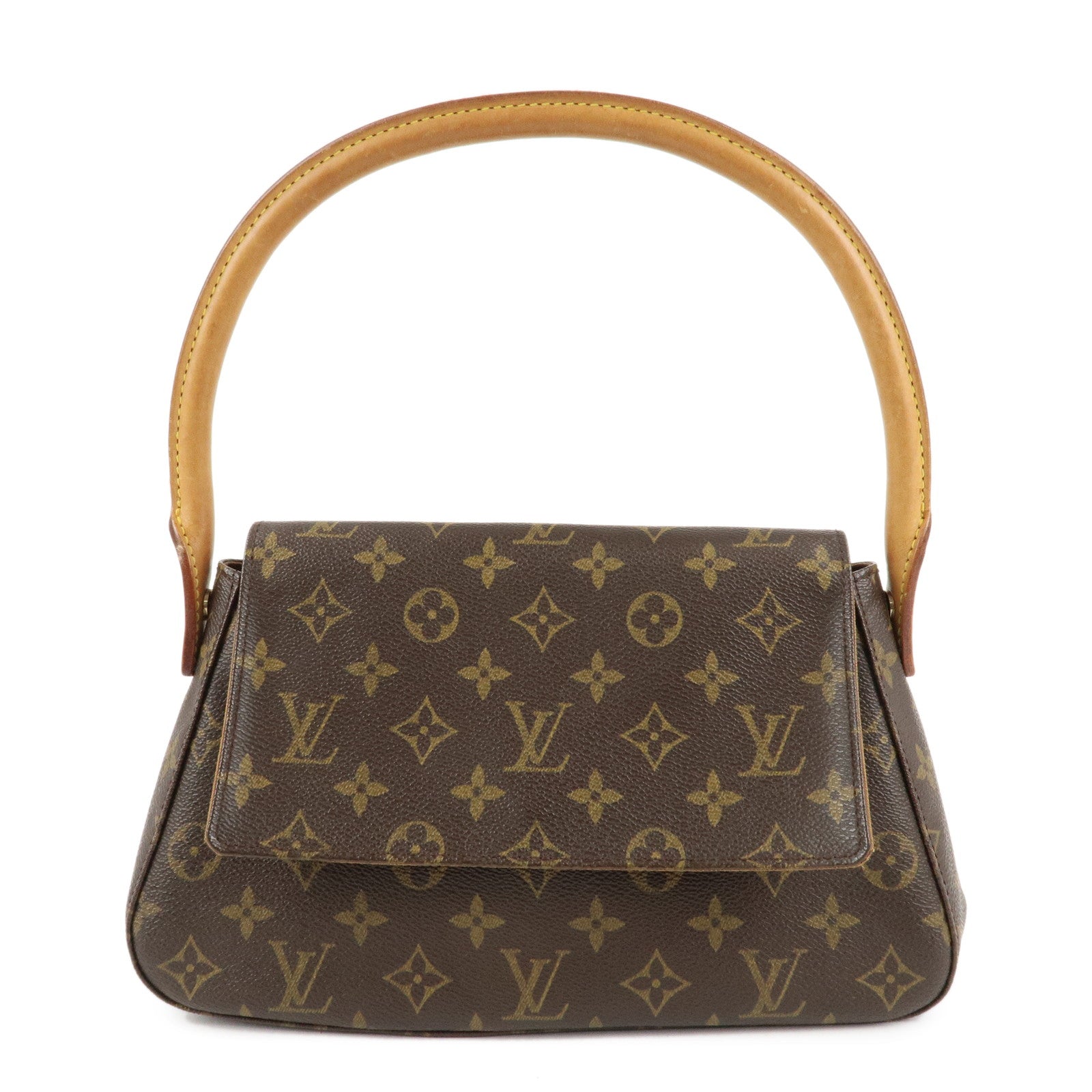 Louis-Vuitton-Monogram-Mini-Looping-Shoulder-Bag-Hand-Bag-M51147