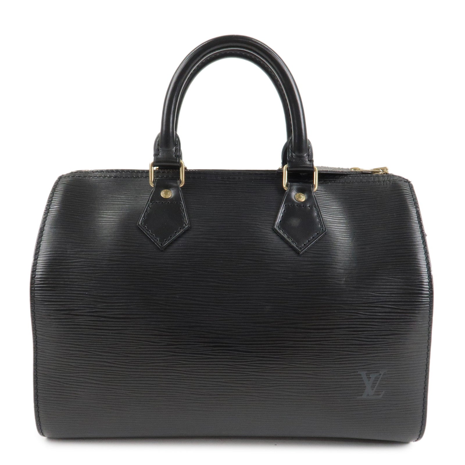 Louis-Vuitton-Epi-Speedy-25-Boston-Bag-Hand-Bag-Noir-M43012