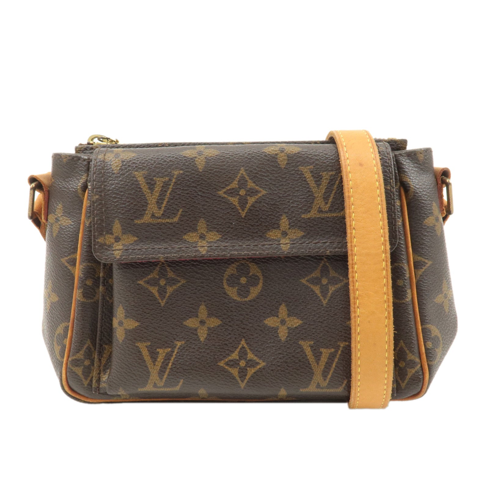 Louis Vuitton Monogram Viva Cite PM Shoulder Bag Brown M51165