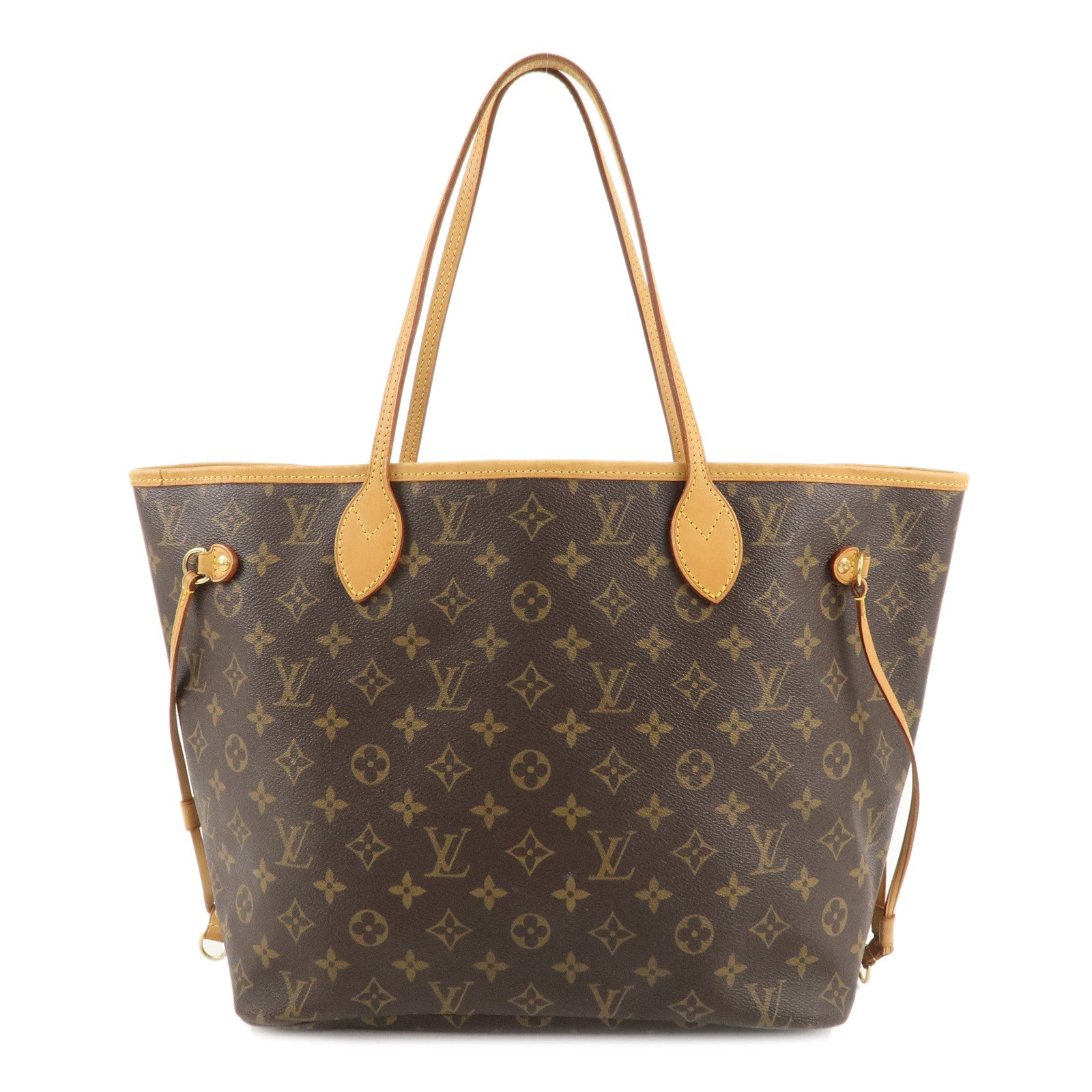 Louis Vuitton Monogram Neverfull MM Tote Bag Brown M40156