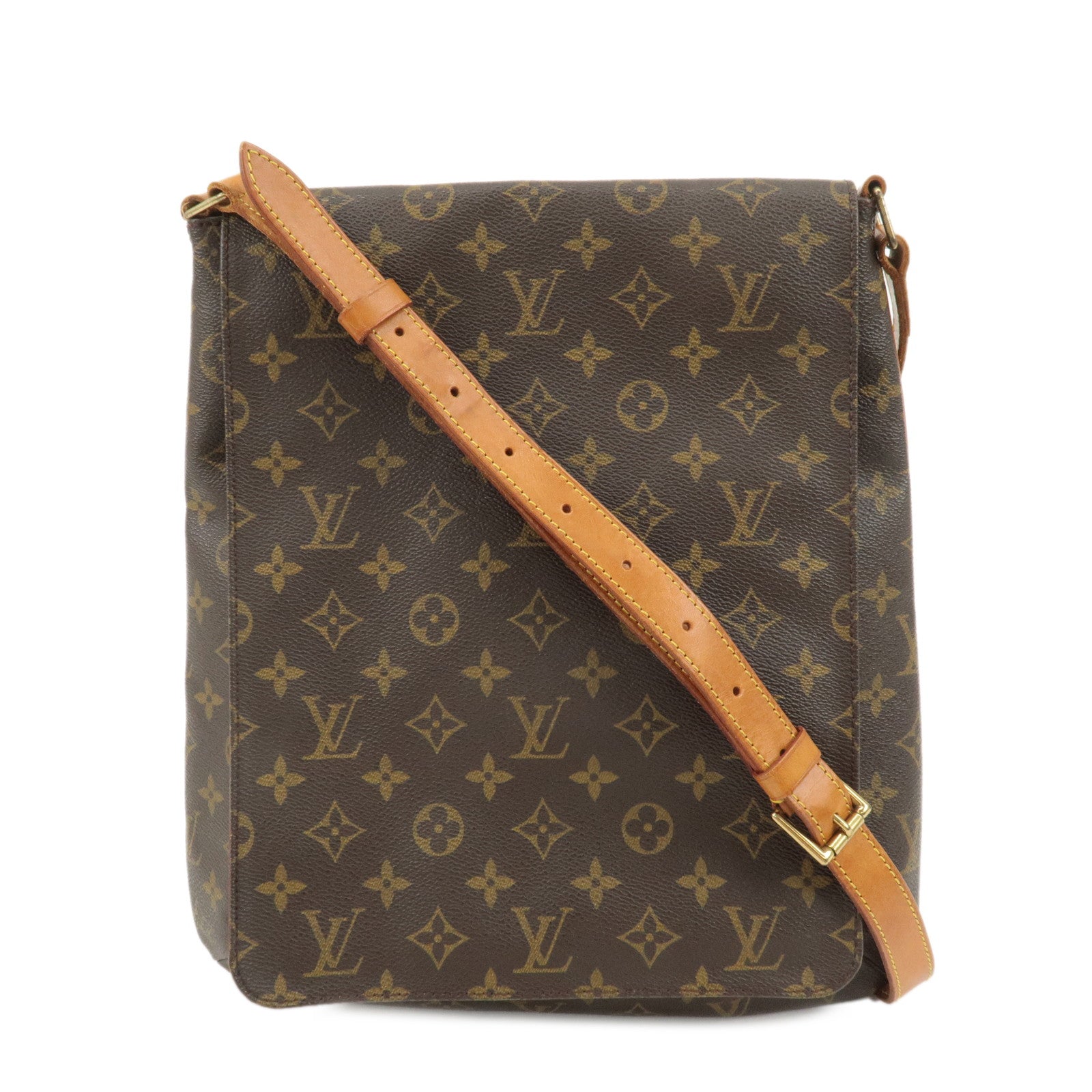 Louis-Vuitton-Monogram-Musette-Shoulder-Crossbody-Bag-Brown-M51256