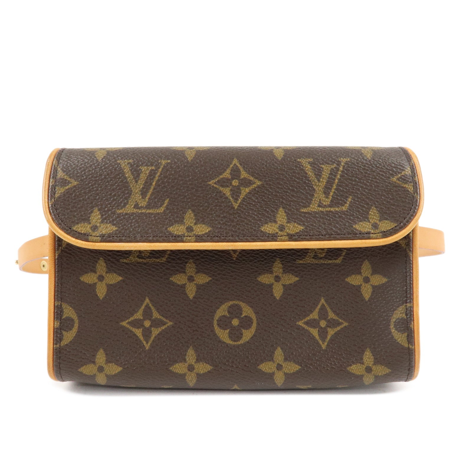 Louis-Vuitton-Monogram-Pochette-Florentine-Waist-Bag-Belt-XS