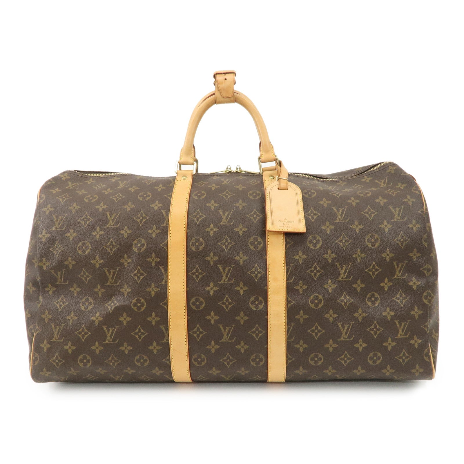 Louis-Vuitton-Monogram-Keep-All-55-Boston-Bag-Travel-Bag-M41424