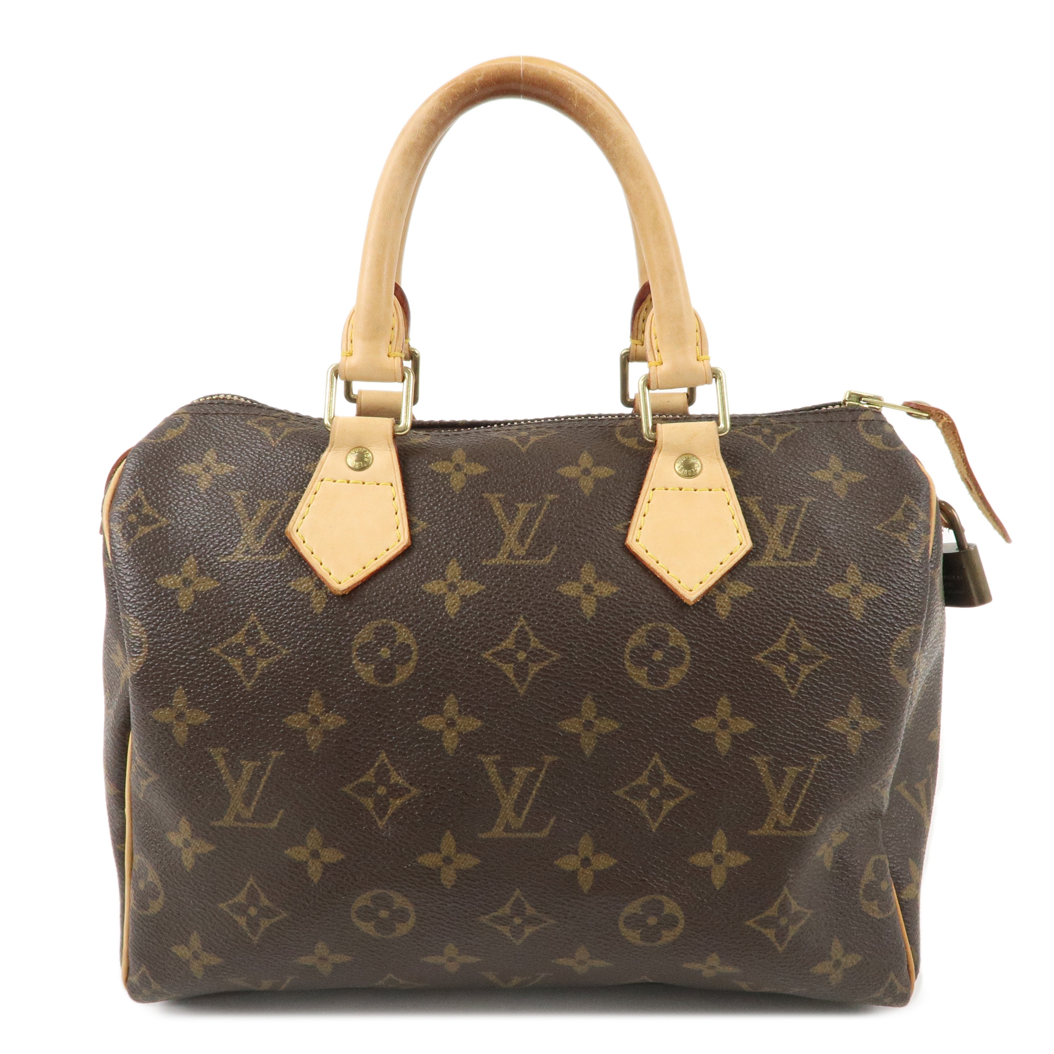 Louis Vuitton Monogram Speedy 25 Hand Bag Boston Bag M41528