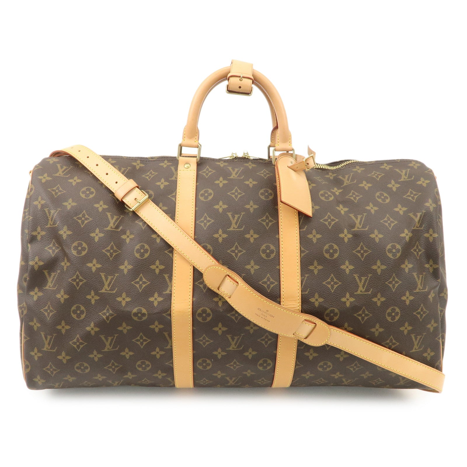 Louis-Vuitton-Monogram-Keep-All-Bandouliere-55-Boston-Bag-M41414