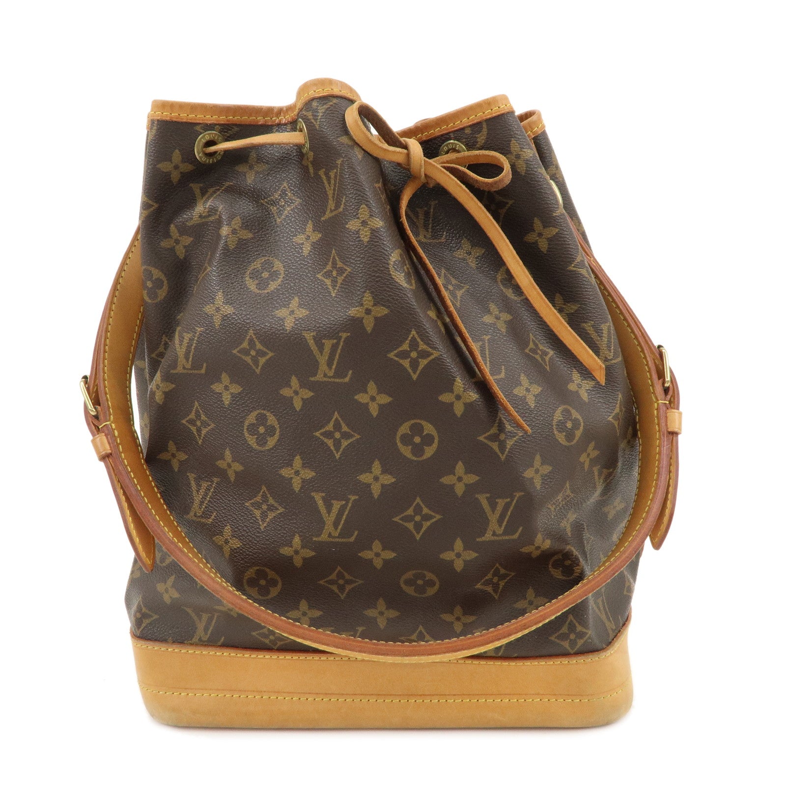 Louis-Vuitton-Monogram-Noe-Shoulder-Bag-Hand-Bag-Brown-M42224