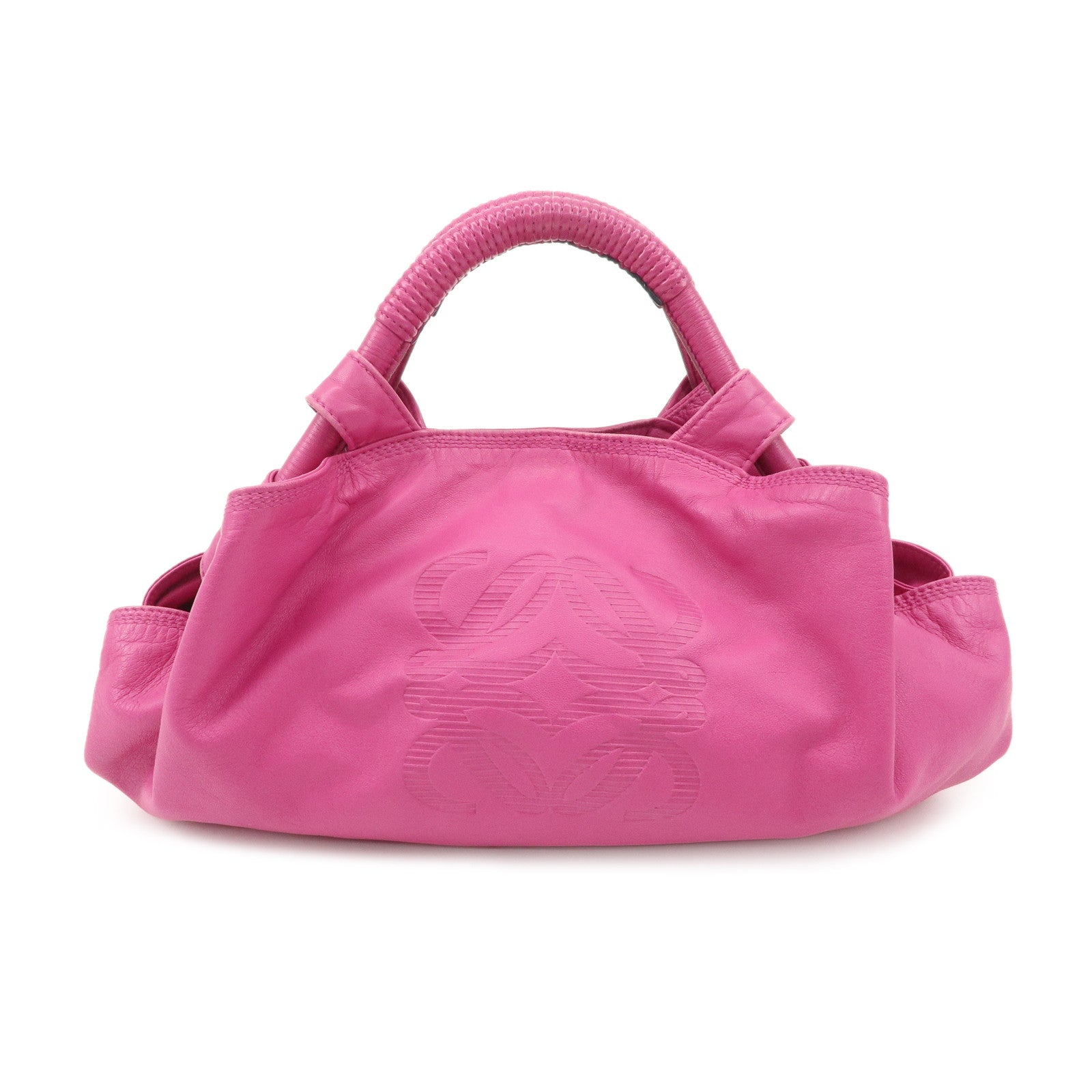 LOEWE-Anagram-Leather-Nappa-Aire-Hand-Bag-Pink