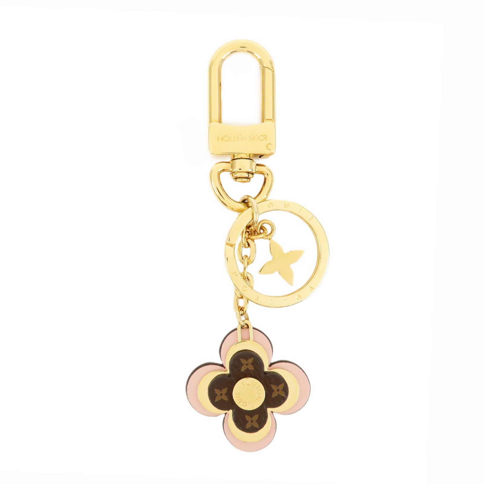 Louis-Vuitton-Blooming-Flower-BB-Bag-Charm-Key-Chain-Pink-M63085