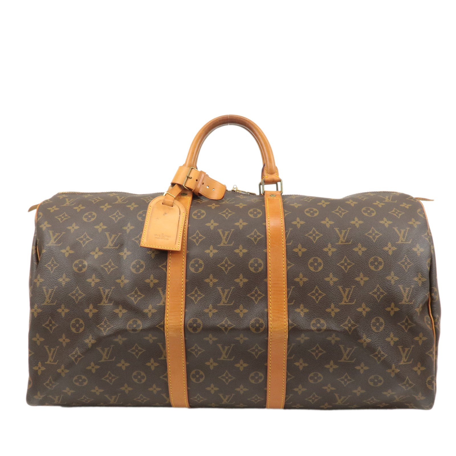 Louis Vuitton Monogram Keep All 55 Boston Bag Brown M41424