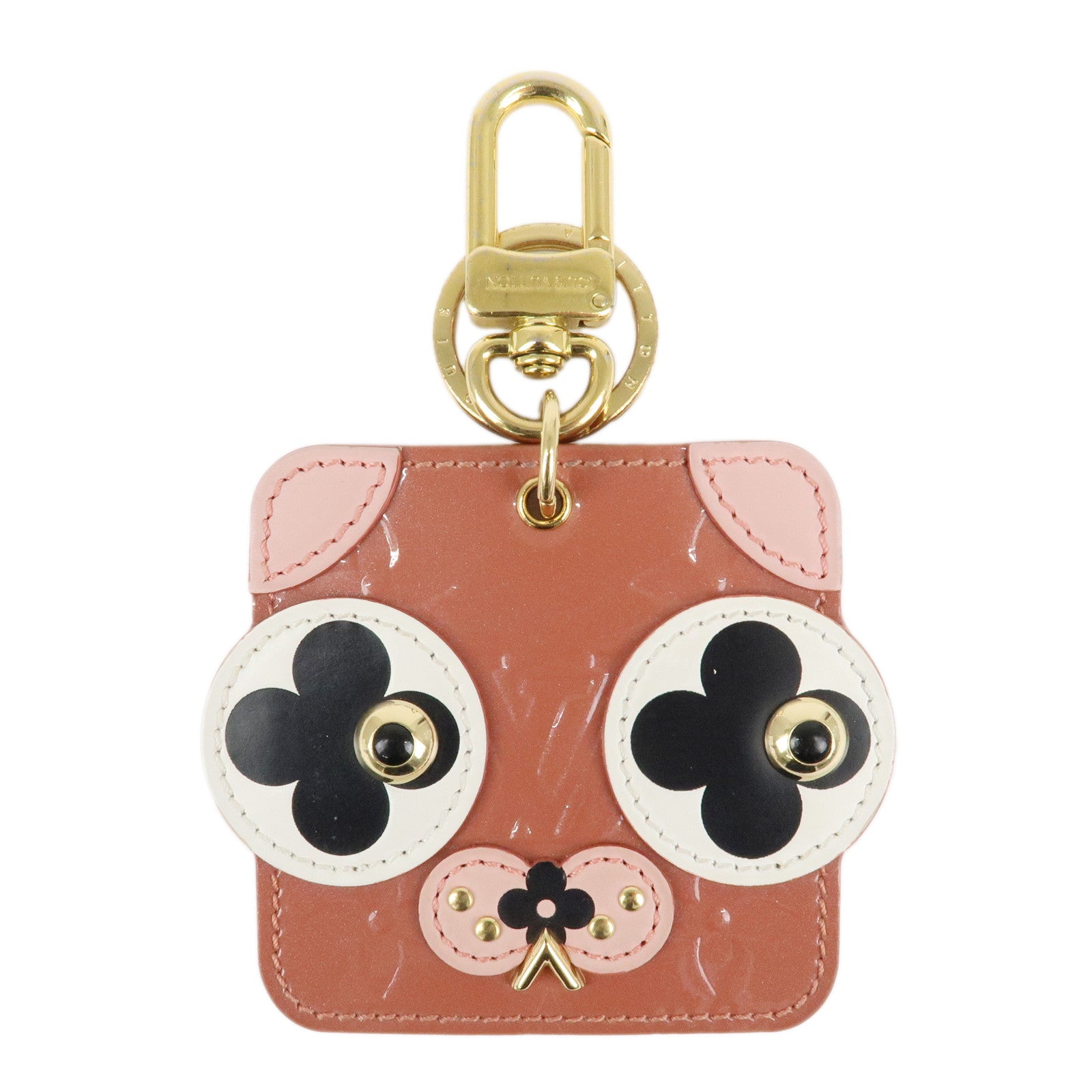 Louis-Vuitton-Monogram-Vernis-Porte-Cles-Animal-Face-M68217