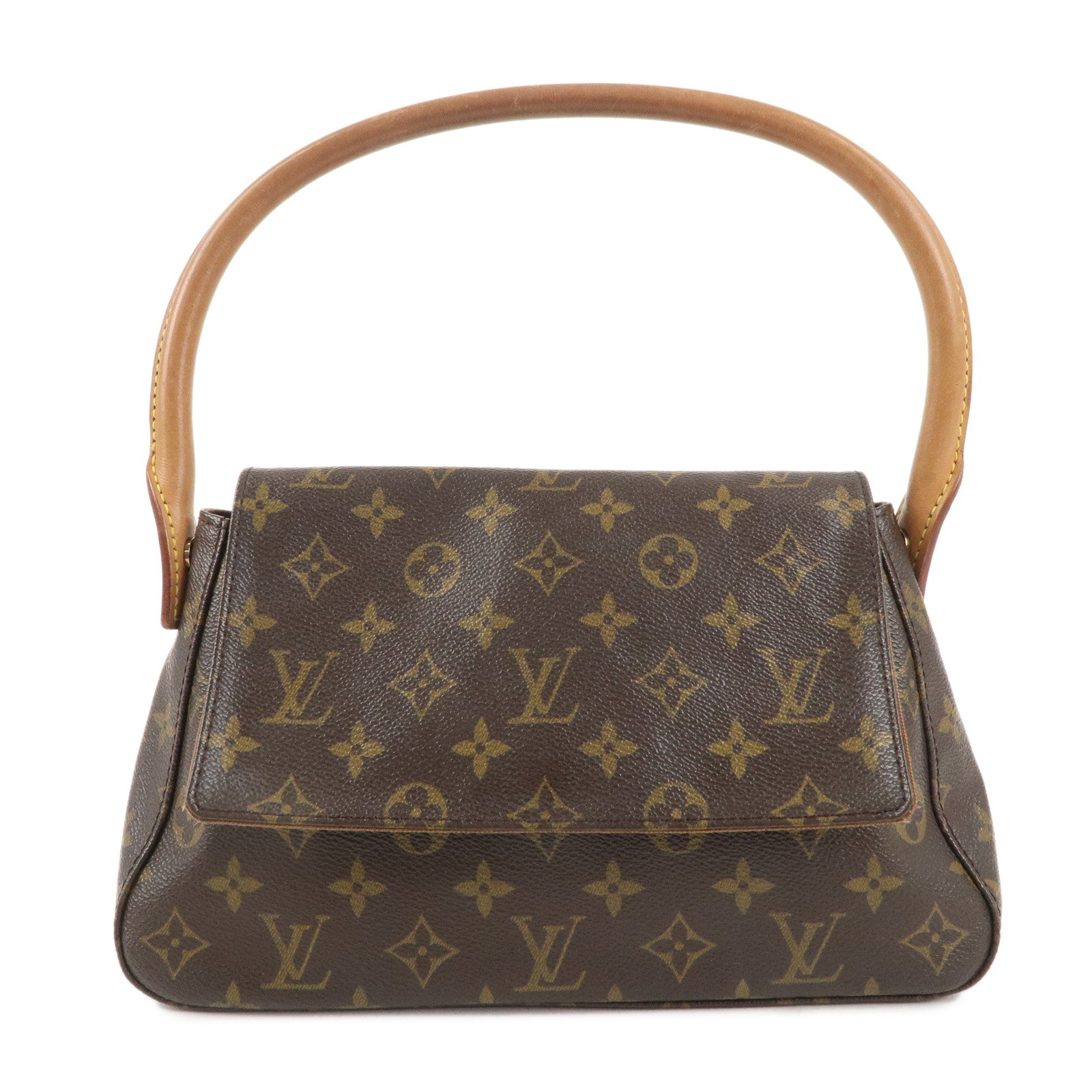 Louis-Vuitton-Monogram-Mini-Looping-Shoulder-Bag-Hand-Bag-M51147