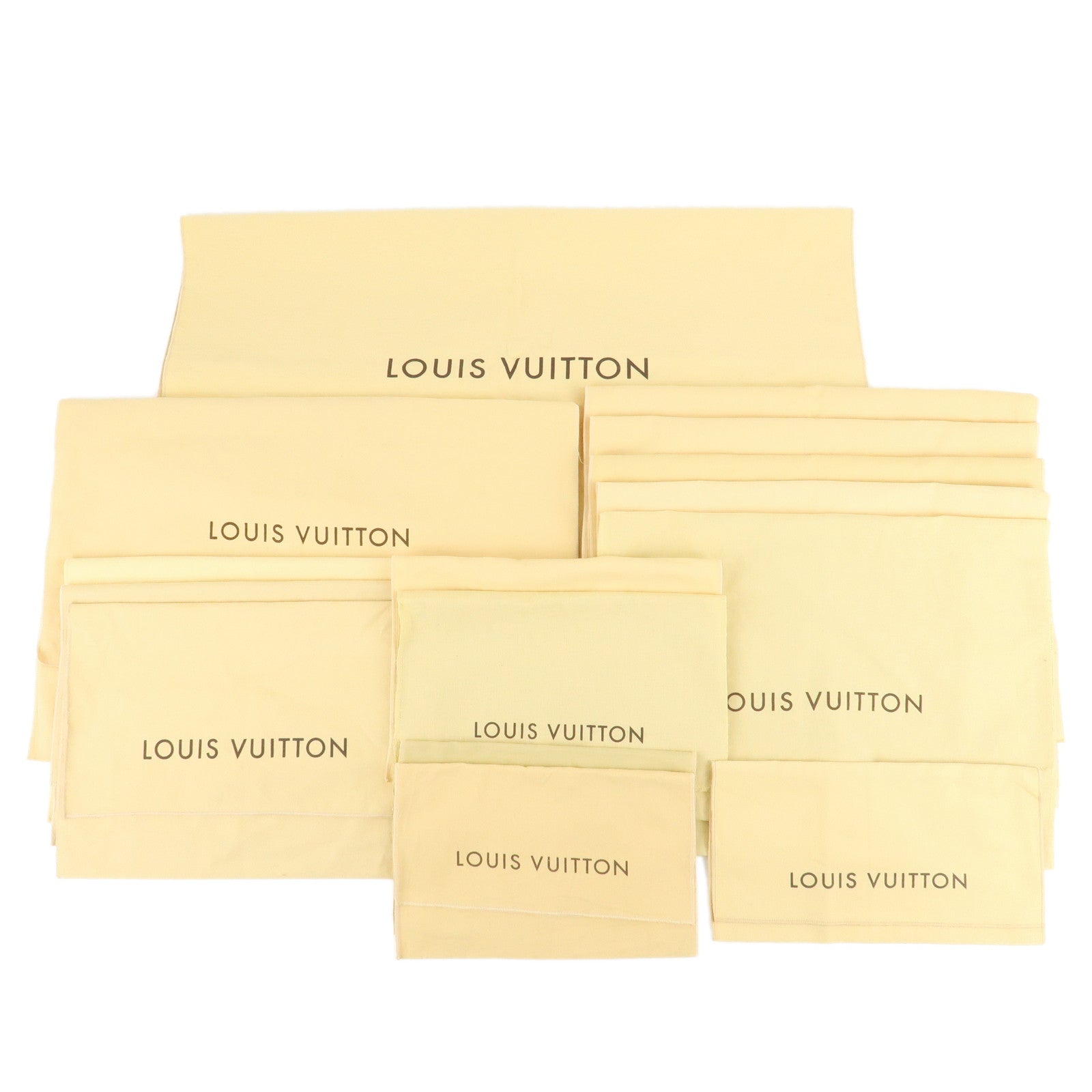 Louis-Vuitton-Set-of-15-Dust-Bag-Storage-Bag-Flap-Beige