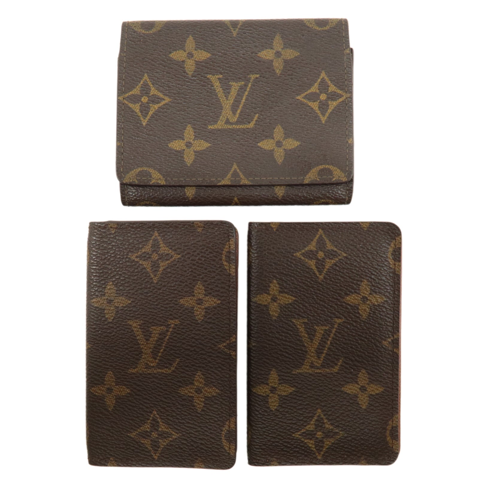 Louis Vuitton Set of 3 Monogram Card Case M62920 M56362 M60502