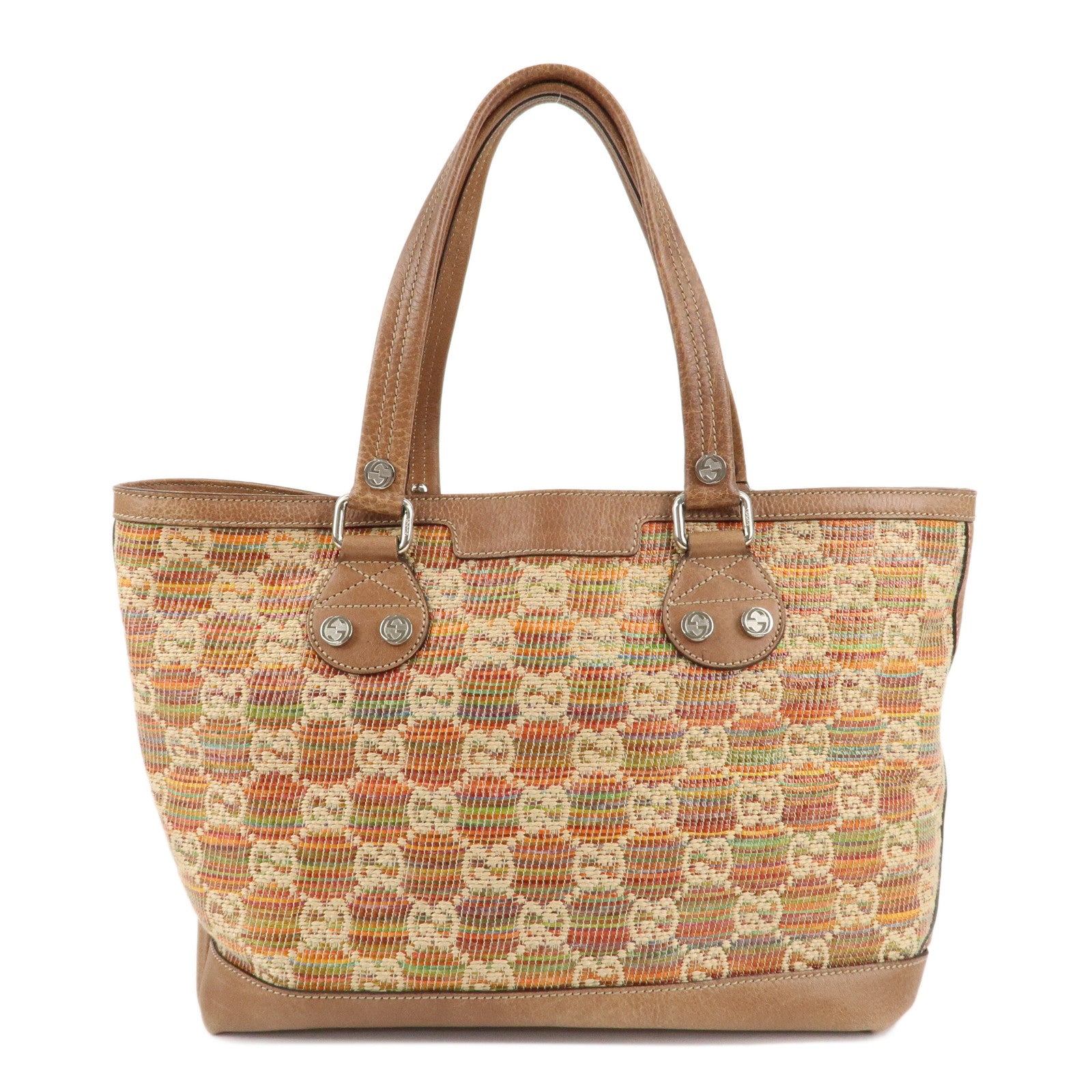 GUCCI-Paglia-GG-Sunset-Straw-Leather-Tote-Bag-Multicolor-232973