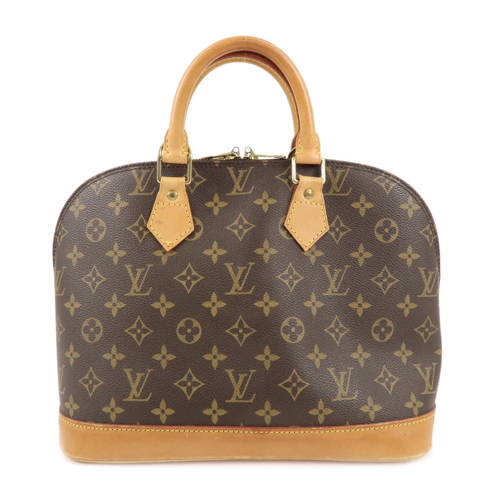 Louis Vuitton Monogram Alma Hand Bag Brown M51130