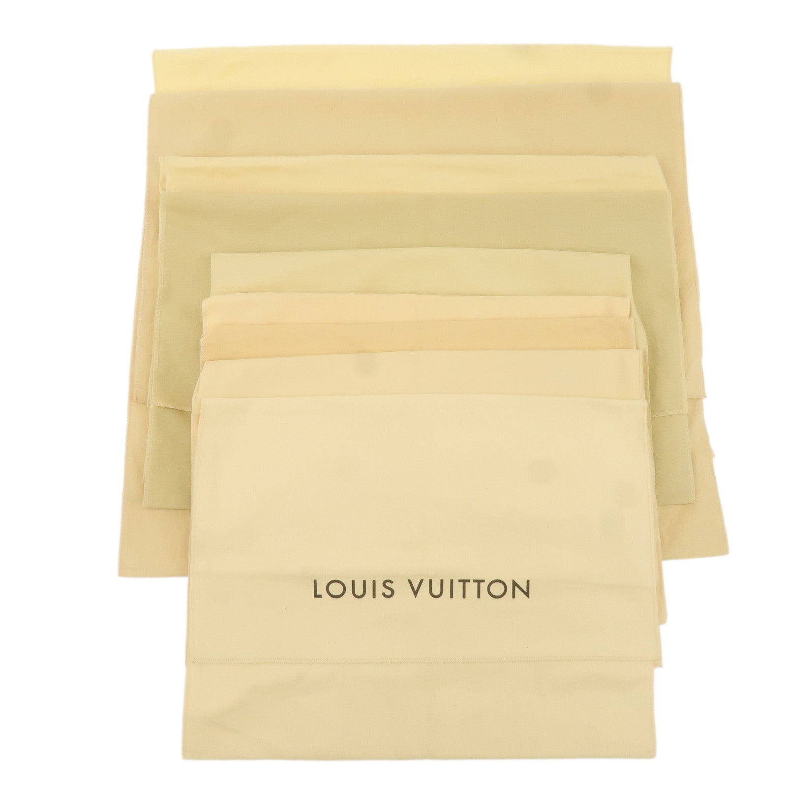 Louis-Vuitton-Set-of-10-Dust-Bag-Storage-Bag-Flap-Beige