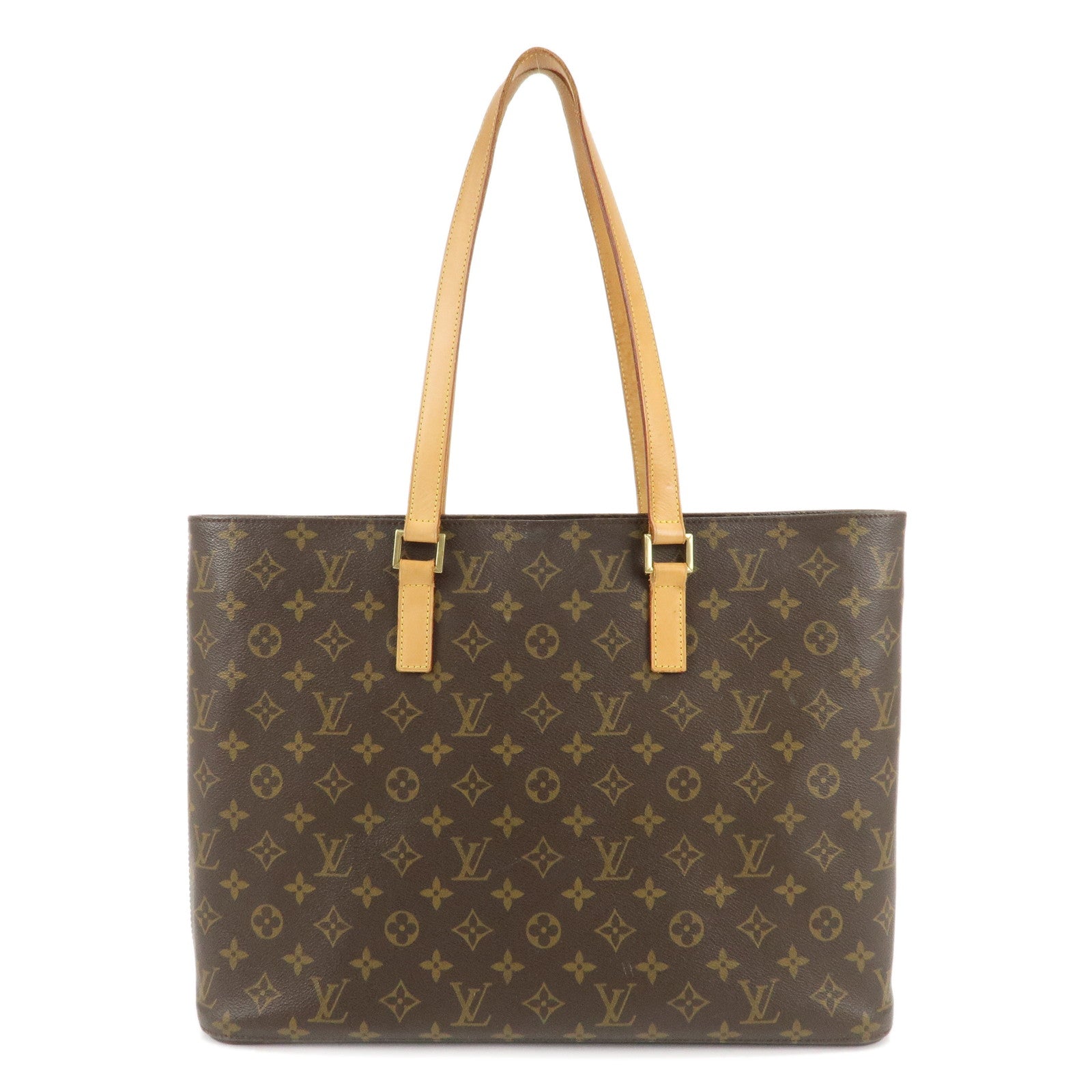 Louis-Vuitton-Monogram-Luco-Tote-Bag-Hand-Bag-Brown-M51155