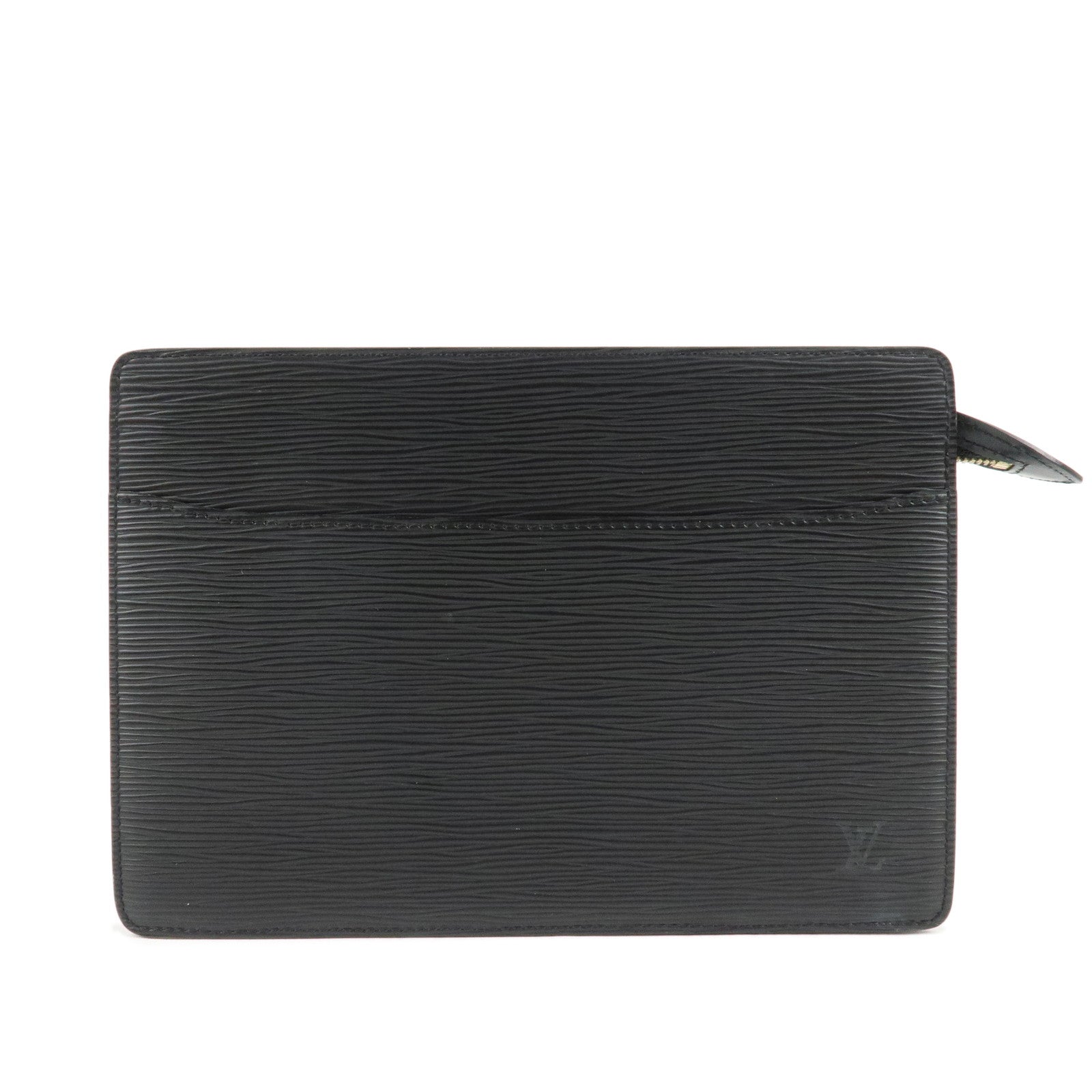 Louis-Vuitton-Epi-Pochette-Homme-Clutch-Bag-Noir-Black-M52522